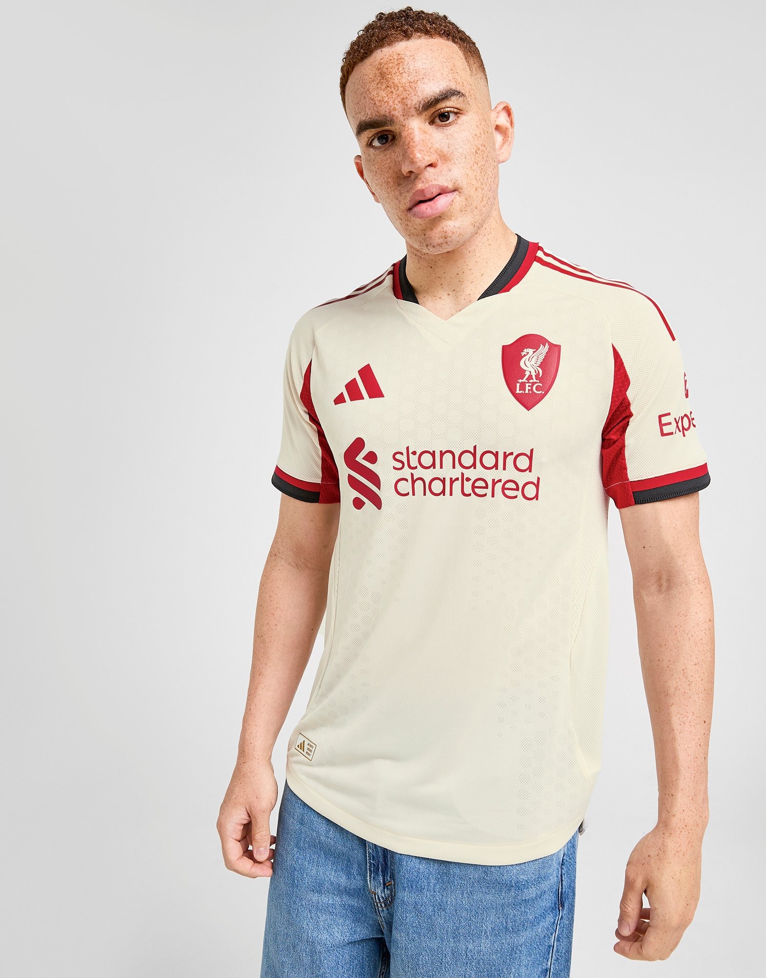 White adidas Liverpool FC 2025/26 Match Away Shirt | JD Sports UK