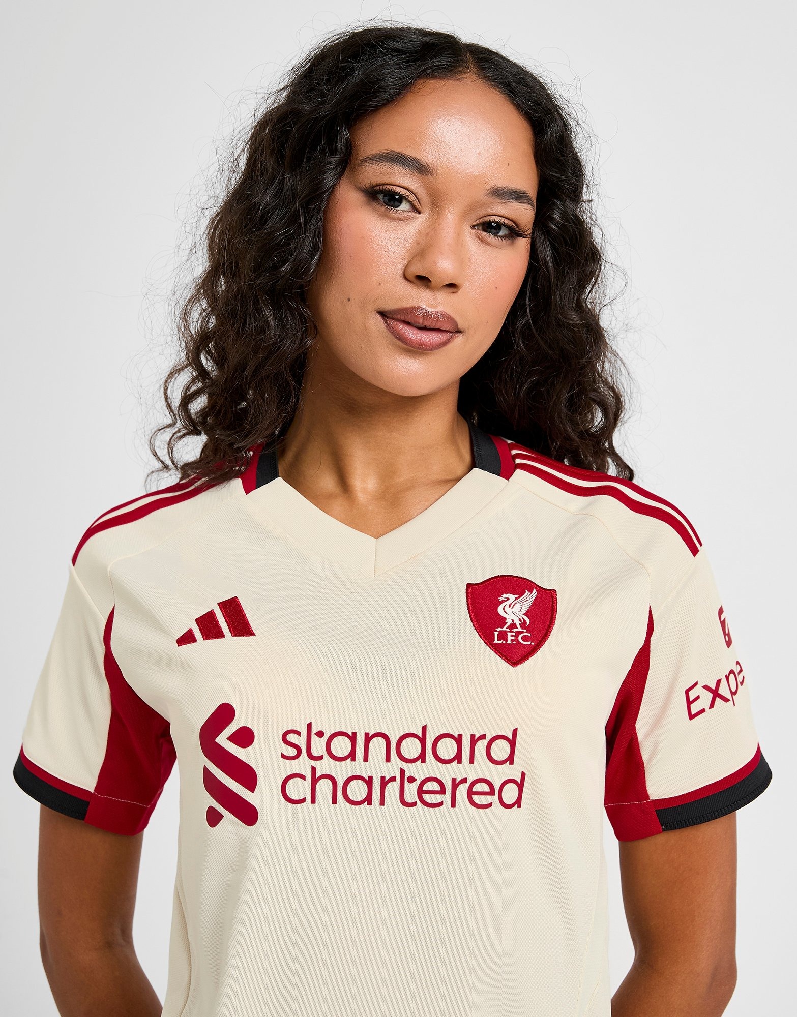 Away Kit Liverpool Womens Shirt White Adidas Liverpool FC 2025/26 Away  Shirt Women's JD Sports