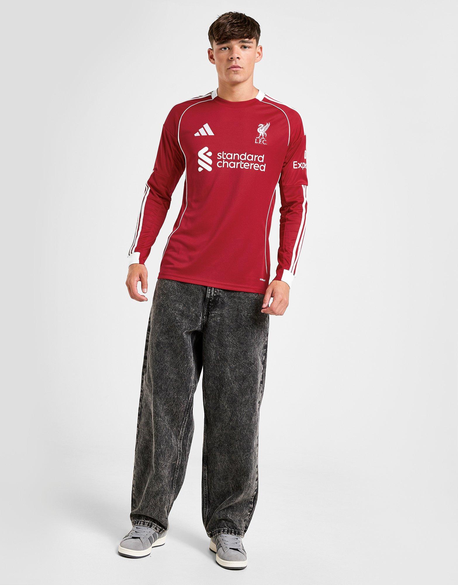 adidas Liverpool FC 25/26 langärmeliges Heimtrikot