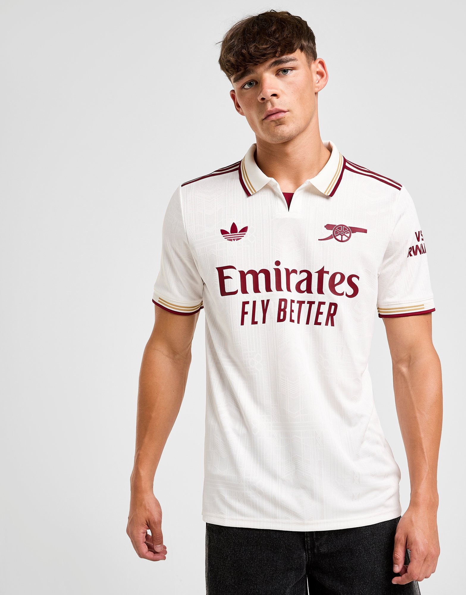 White adidas Originals Arsenal FC 2025/26 Match Third Shirt | JD Sports UK