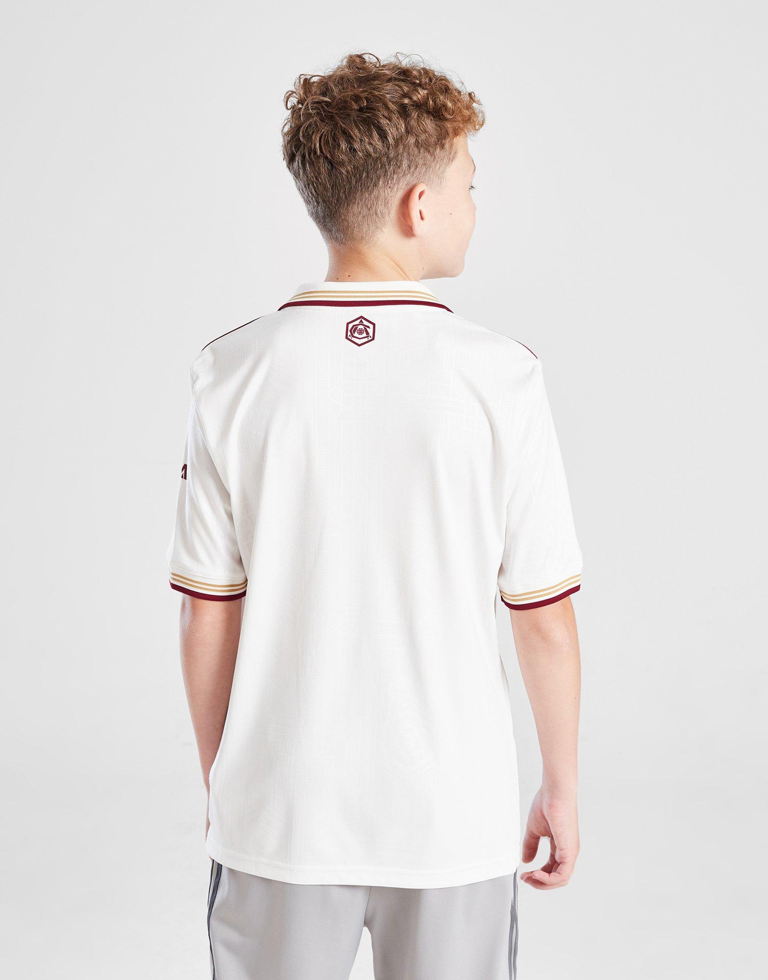 White adidas Originals Arsenal FC 2025/26 Third Shirt Junior