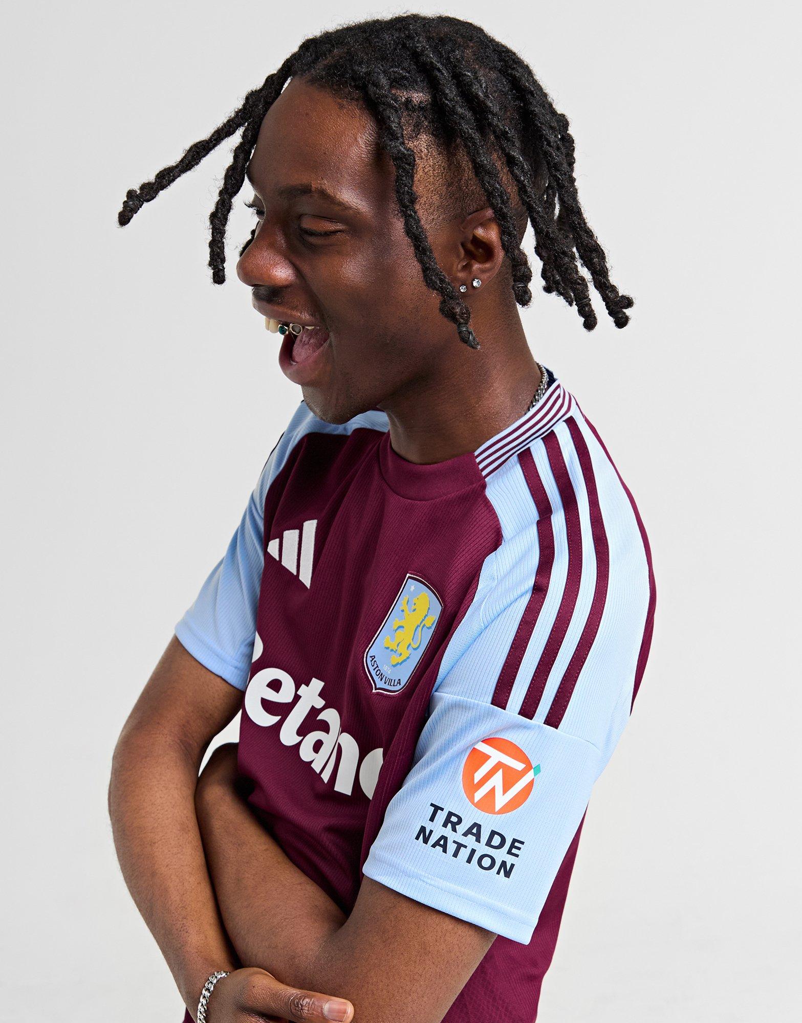 Red adidas Aston Villa 2024/25 Watkins #11 Home Shirt - JD