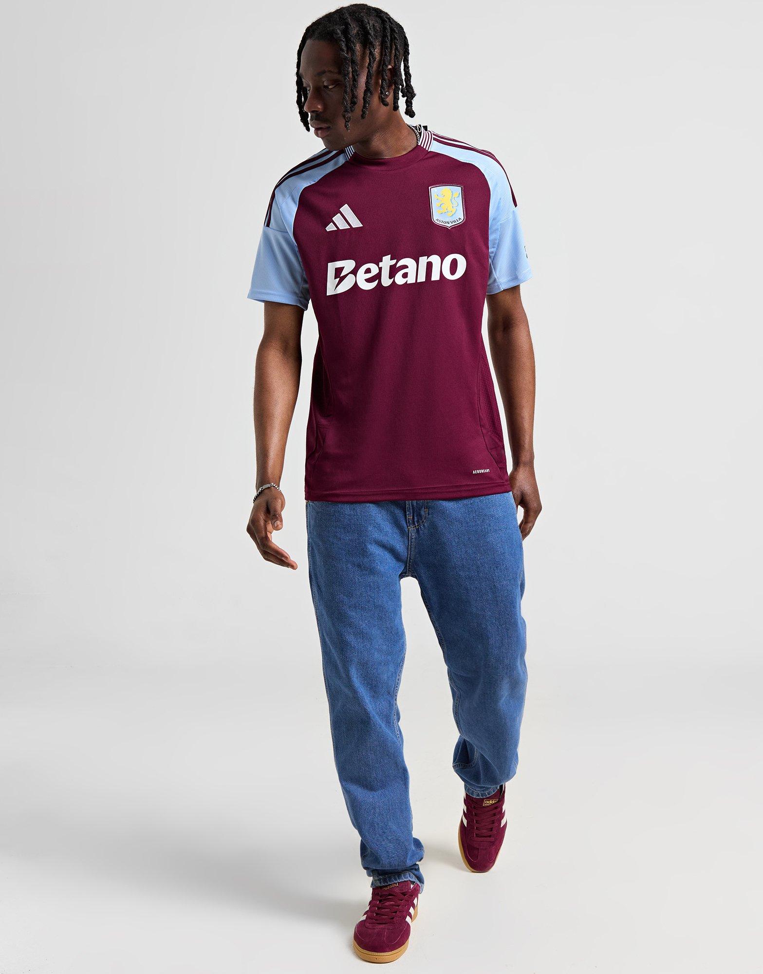 Red adidas Aston Villa 2024/25 Watkins #11 Home Shirt - JD