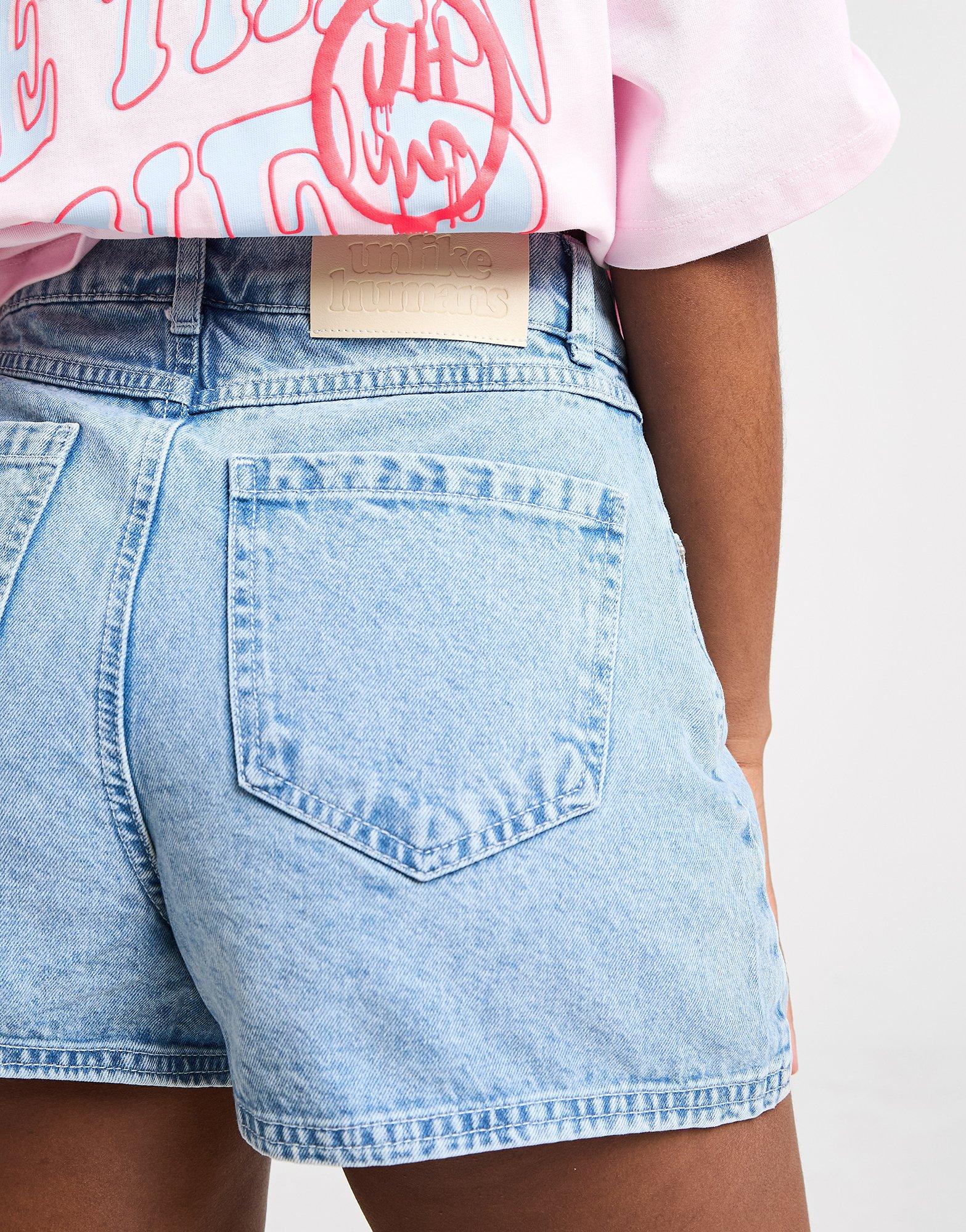 Unlike Humans High-Rise Mom Shorts