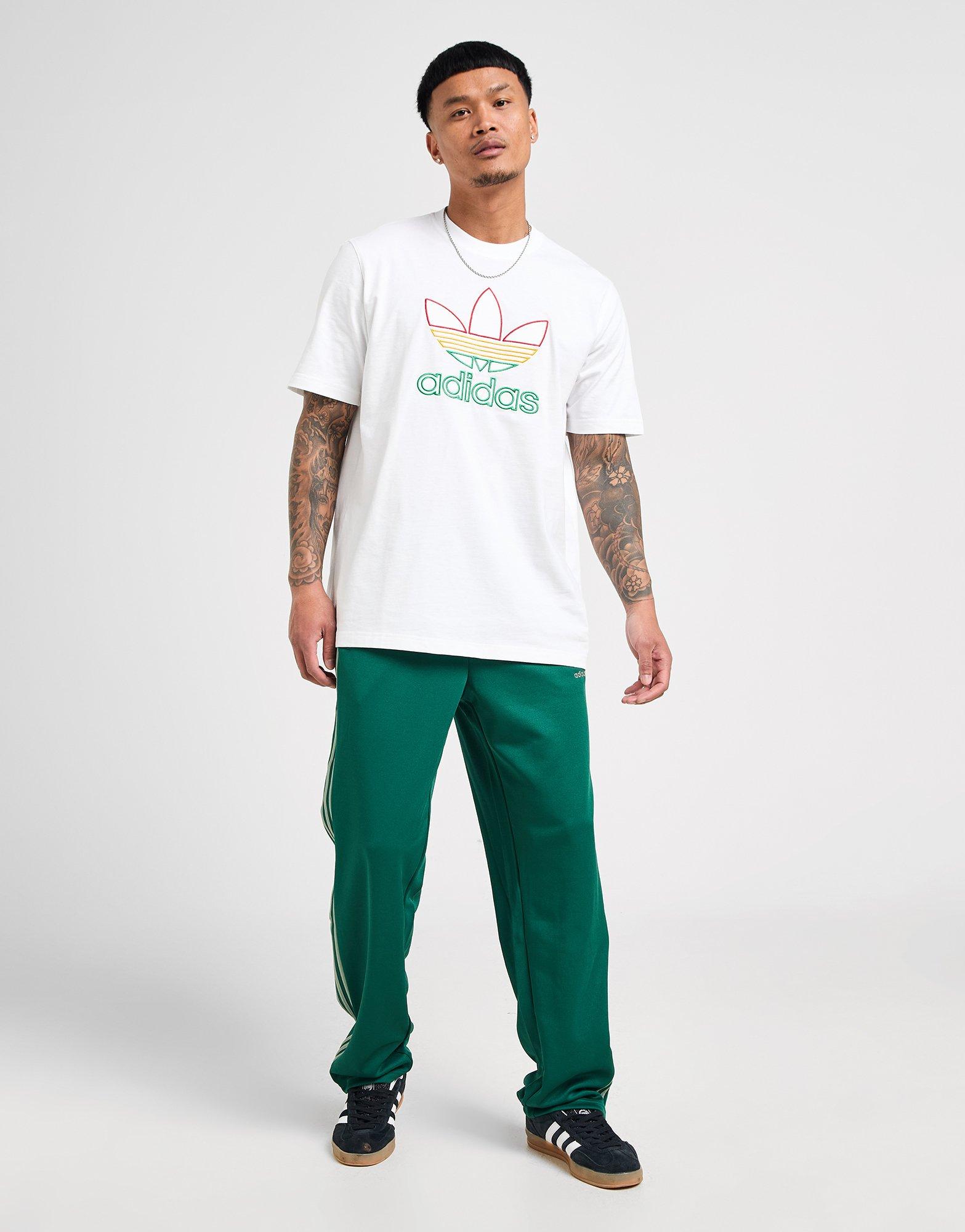 adidas Originals Multi Outline Trefoil 半袖 T-シャツ White adidas Originals Multi Outline Trefoil T-Shirt - JD