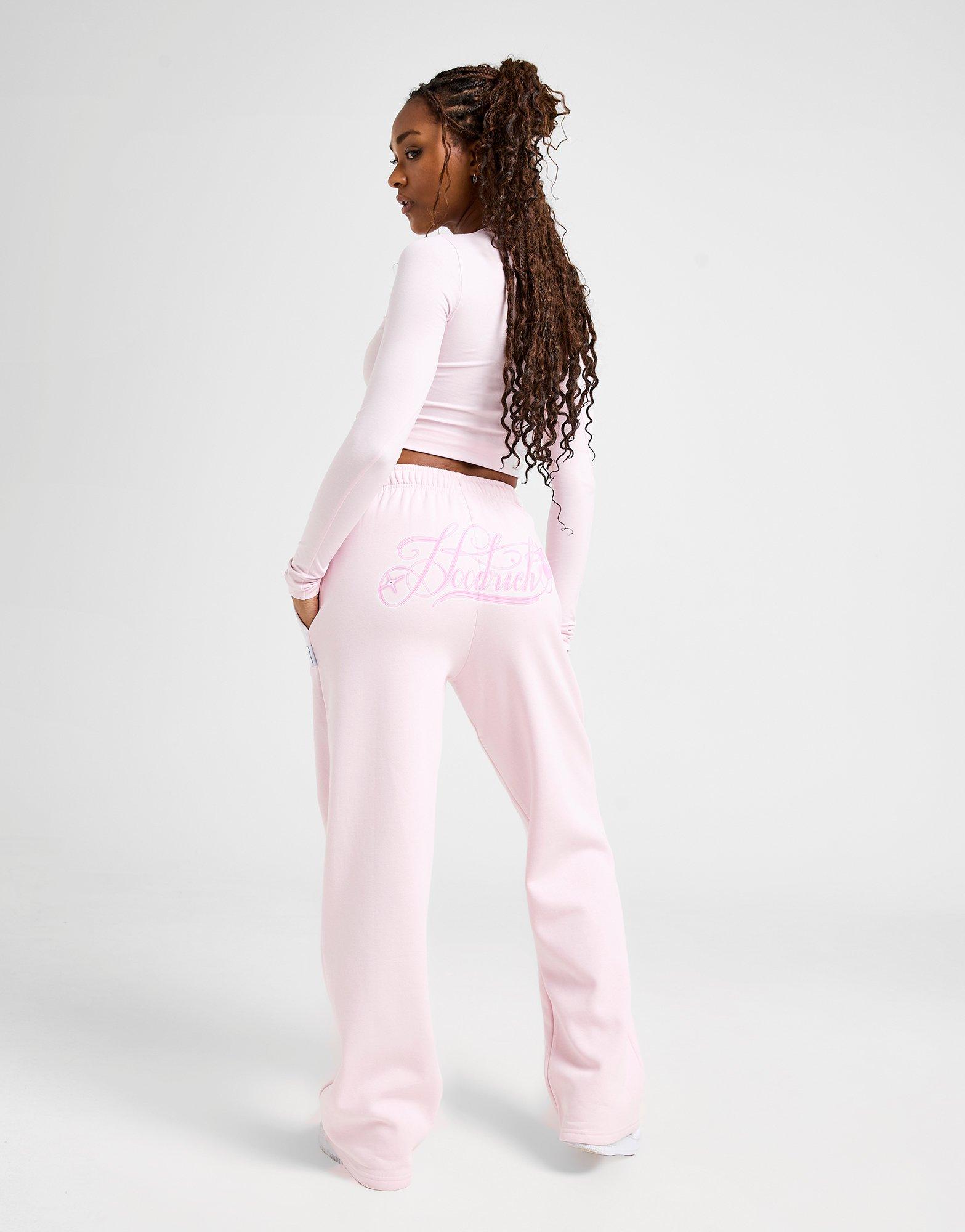 Pink Hoodrich Finesse Wide Joggers JD Sports Global