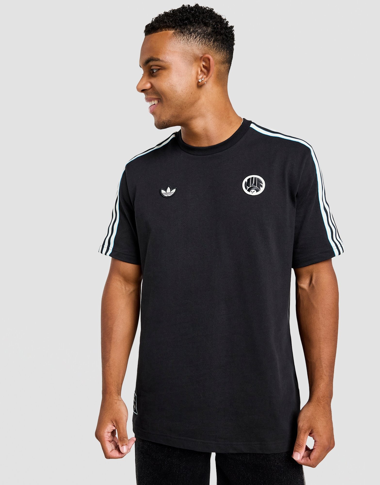 Black adidas Originals Newcastle United FC Icons T-Shirt - JD