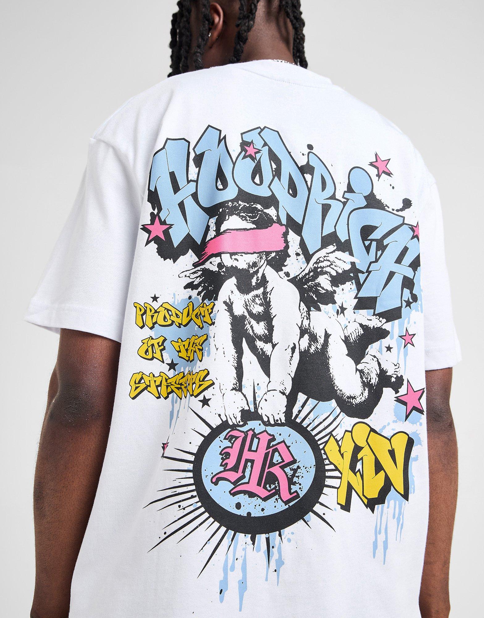 Hoodrich グラフィック Graffiti Tシャツ オーバーサイズ White Hoodrich Graffiti Oversized T-Shirt - JD Sports Global