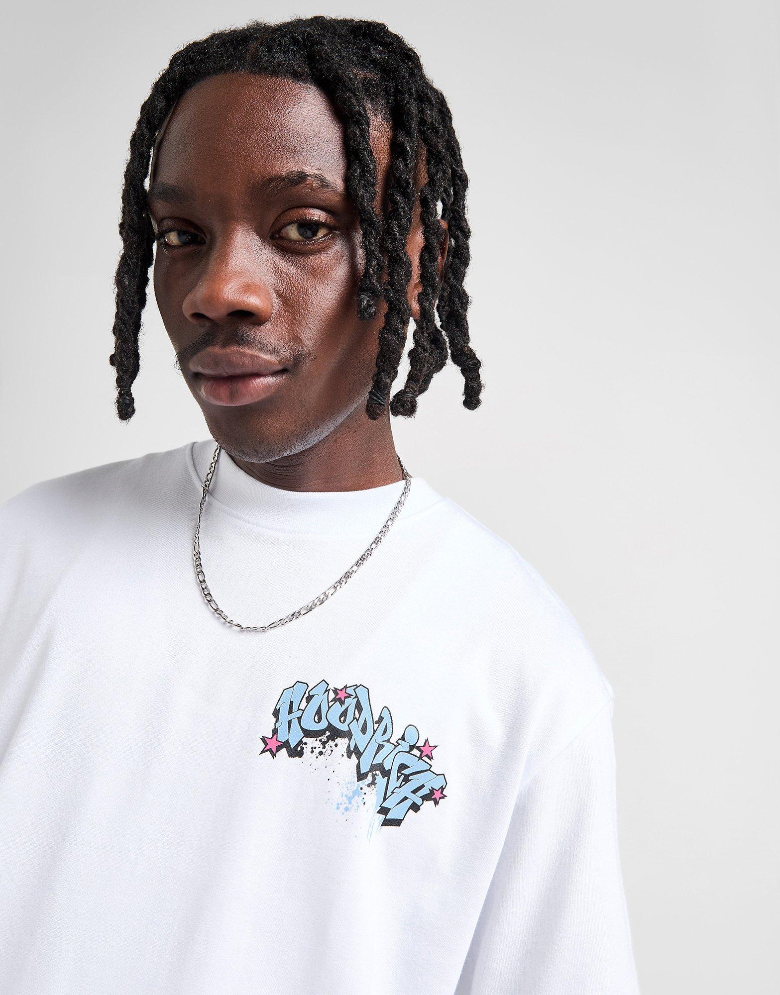 White Hoodrich Graffiti Oversized T-Shirt - JD Sports Global