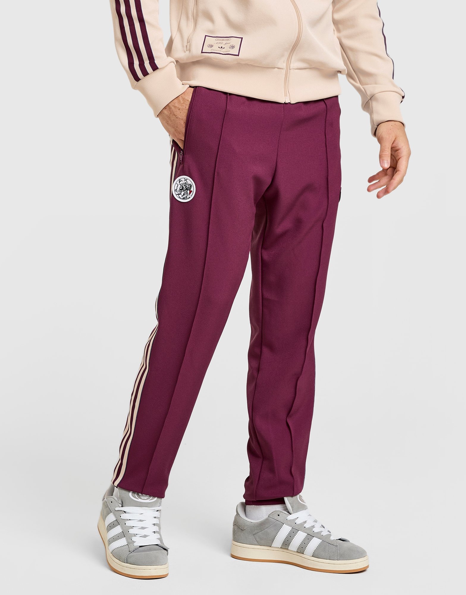 Red adidas Originals AFC Ajax Terrace Icons Track Pants - JD
