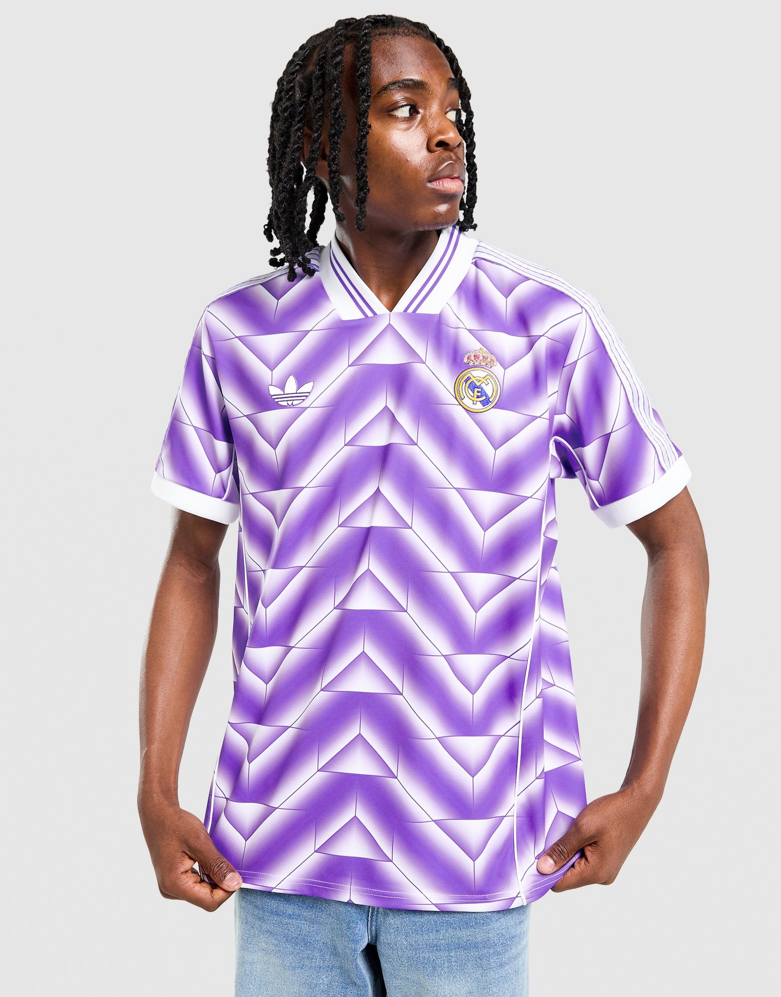 Purple adidas Originals Real Madrid LFSTLR Jersey - JD Sports Global