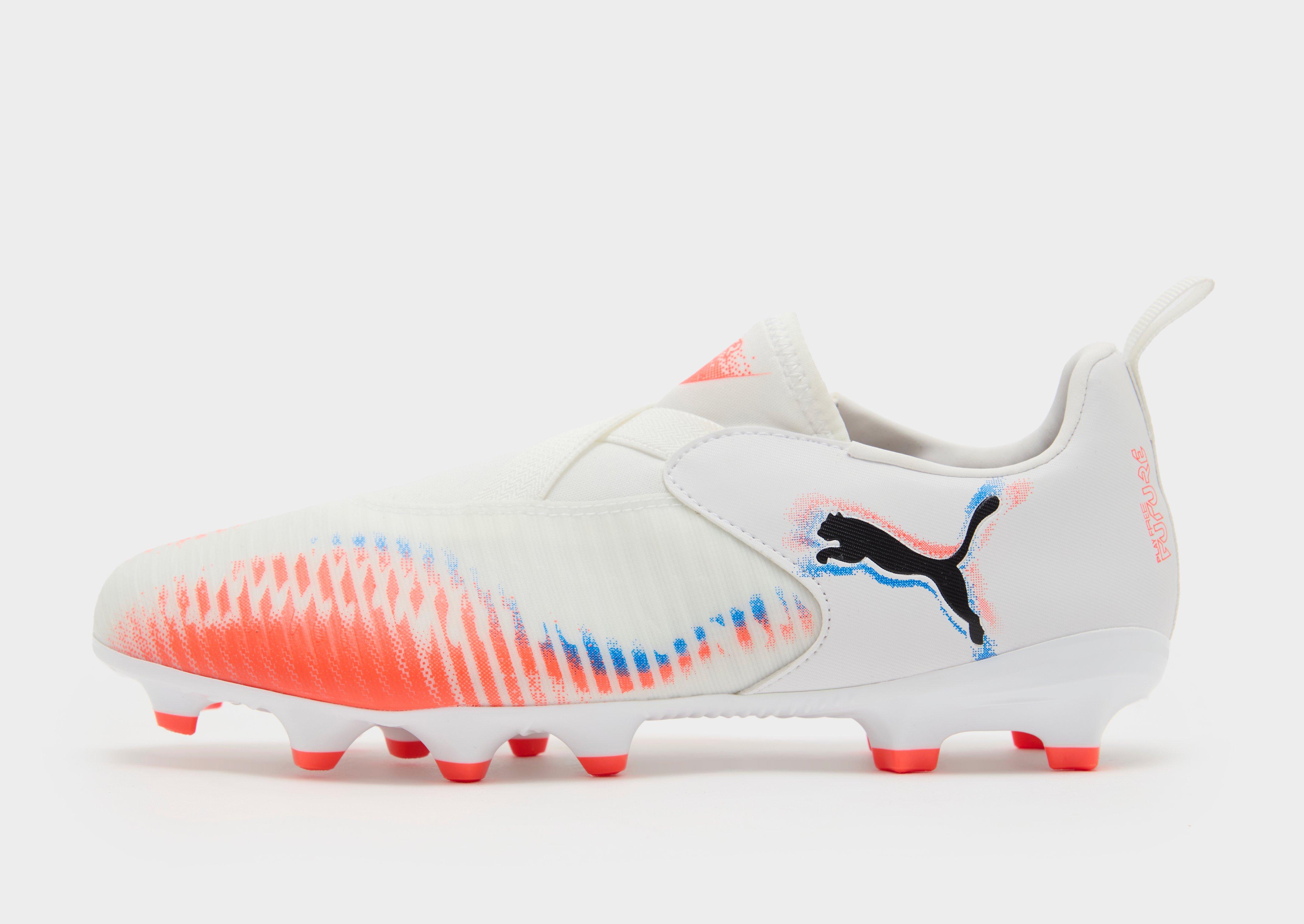 White PUMA FUTURE Match Laceless FG Junior JD Sports Global