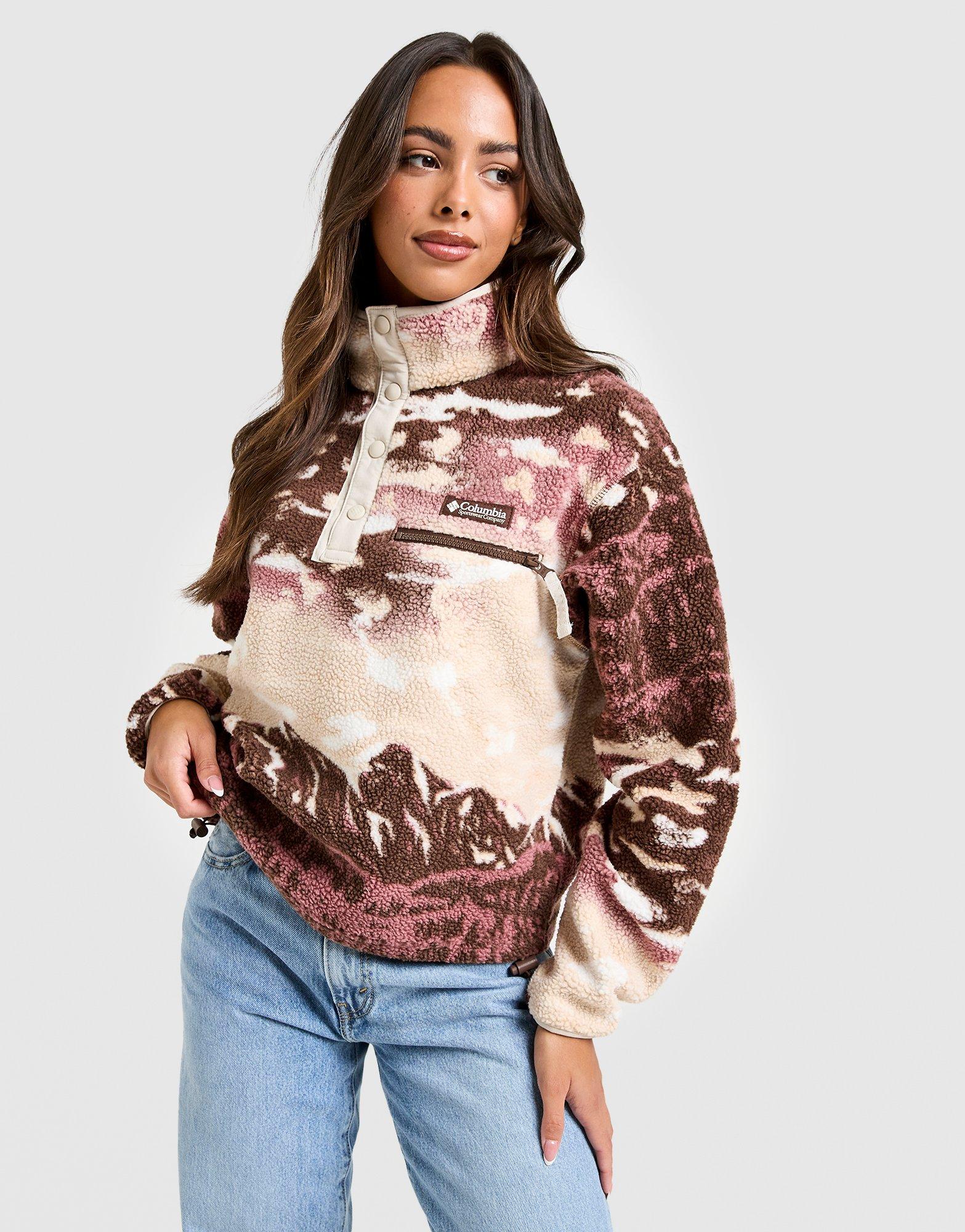 Columbia Sweat Helvetia Court Imprimé Marron- JD Sports France