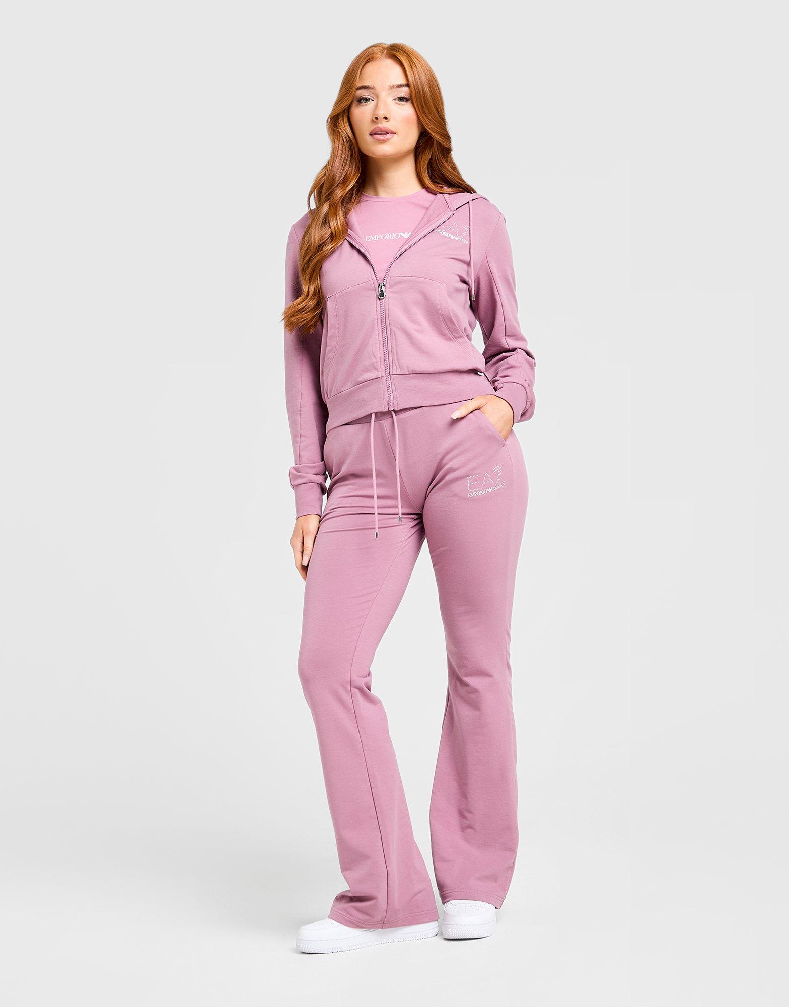 EA7 Emporio Armani Slim Diamante Full Zip Hoodie