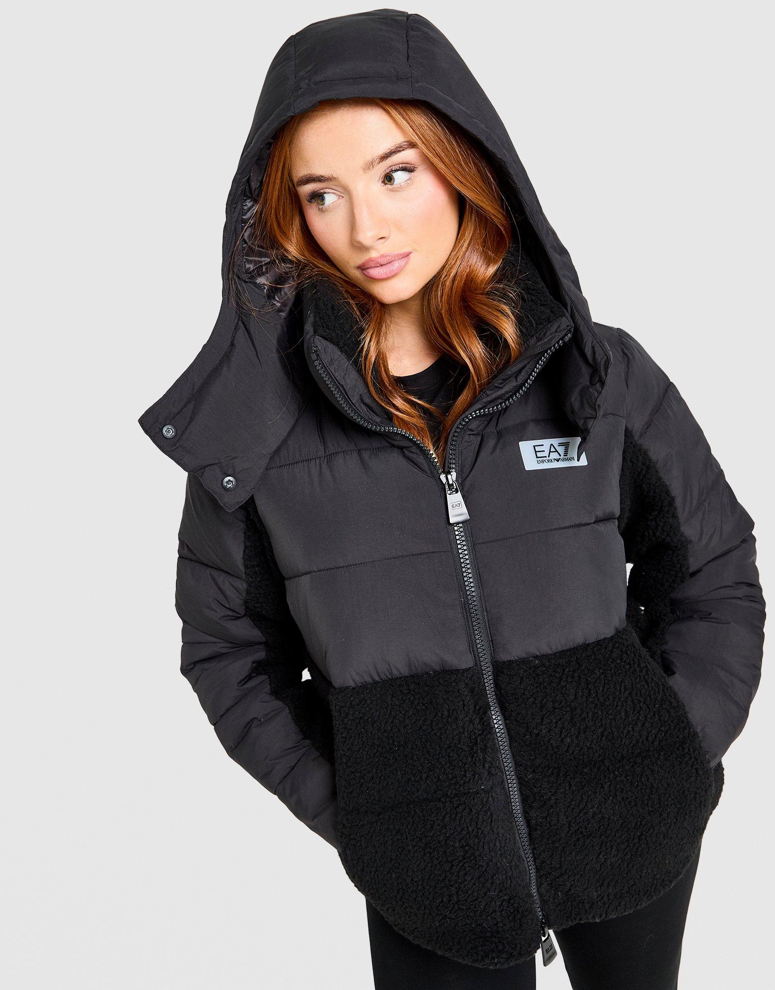 EA7 Emporio Armani Teddy Panel Padded Jacket