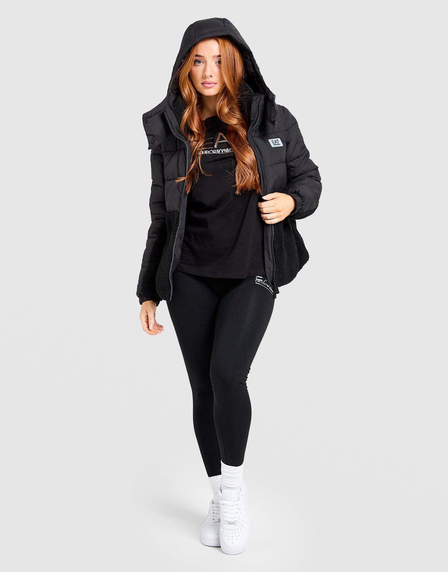 EA7 Emporio Armani Teddy Panel Padded Jacket