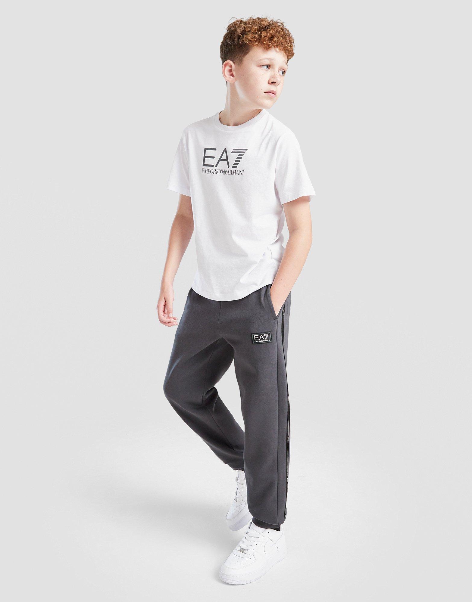 EA7 Emporio Armani Pantaloni della tuta Fleece Tape Junior