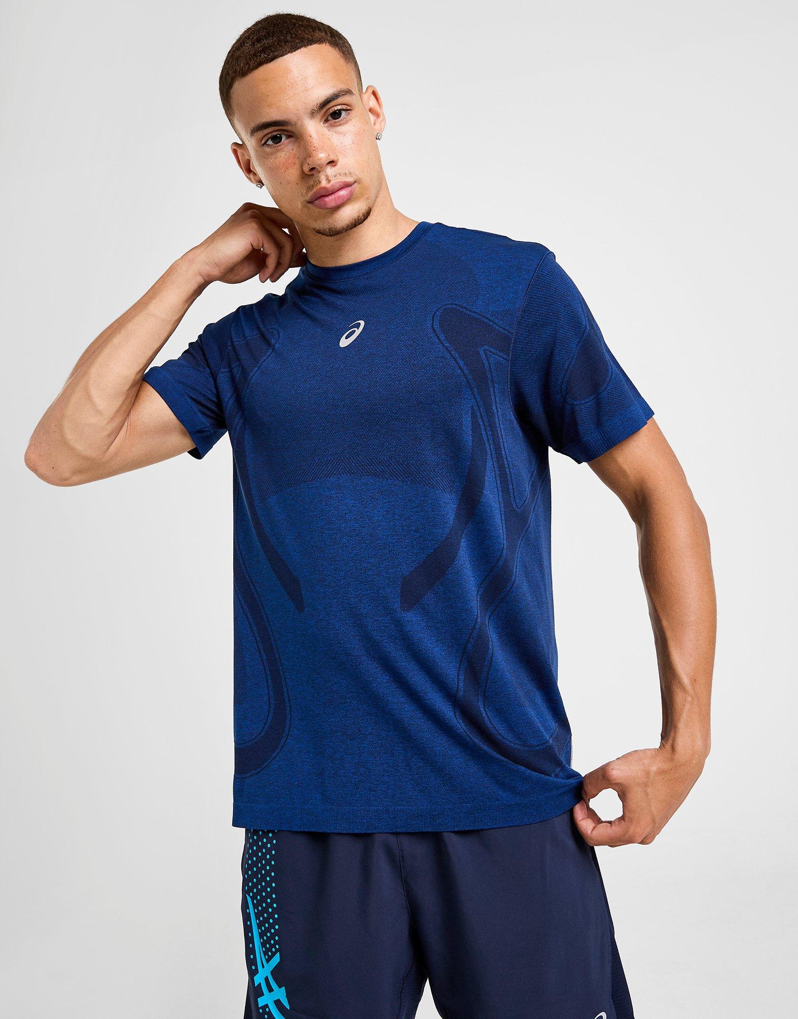 asics Tシャツ Blue ASICS Road Seamless T-Shirt - JD Sports Global