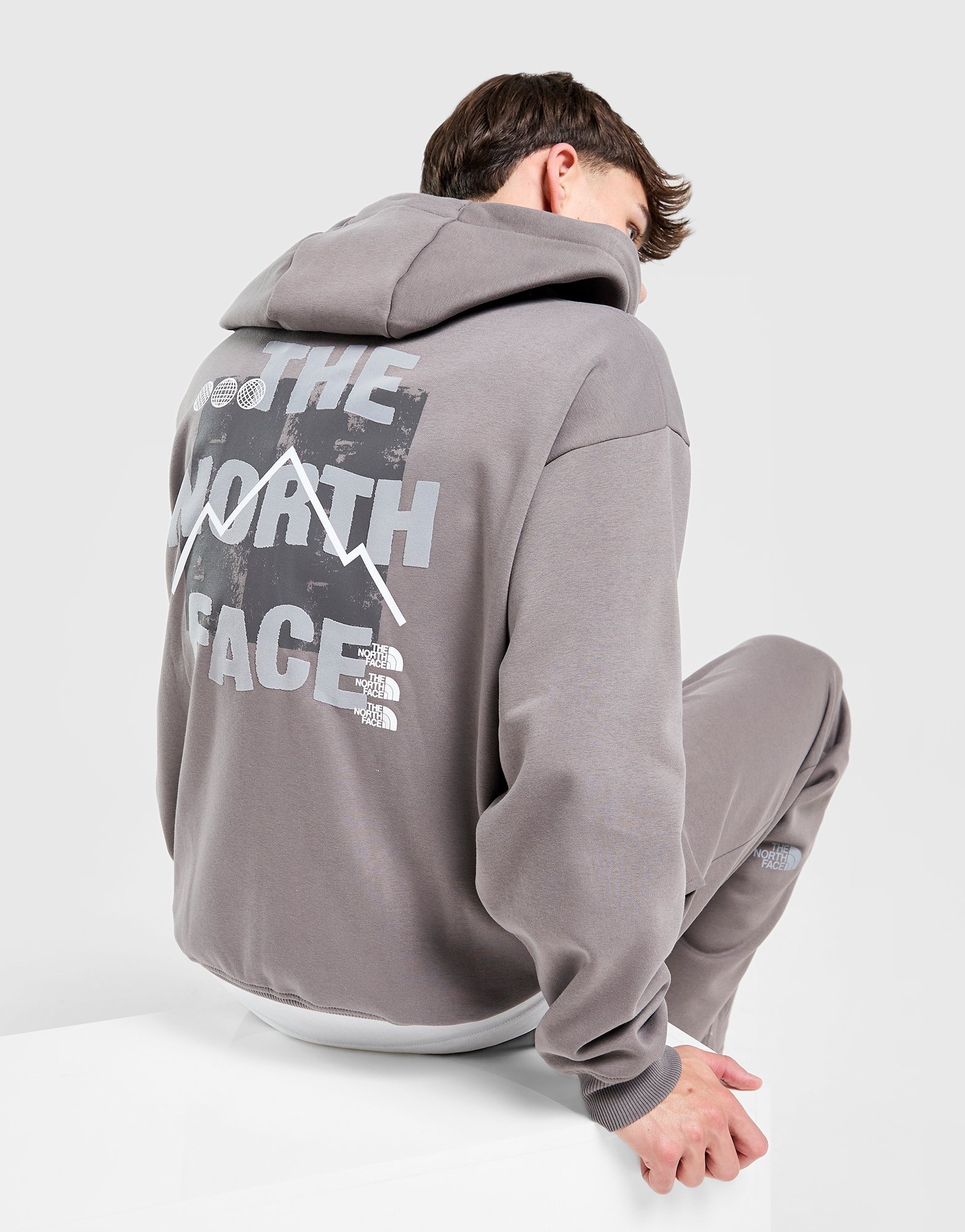 Gap - Sweat à capuche avec logo Campus pour garçons, Gris