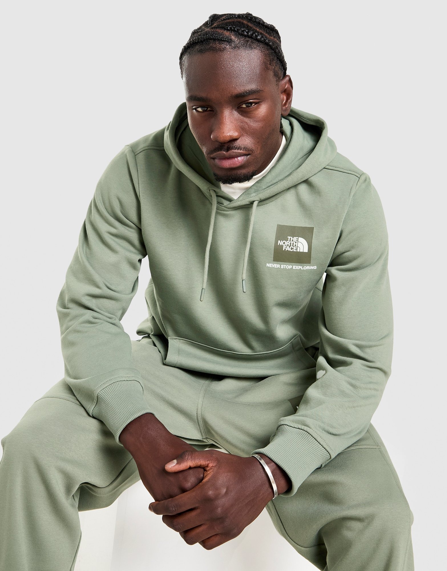 The North Face Fine Box Hoodie Grün - JD Sports Österreich