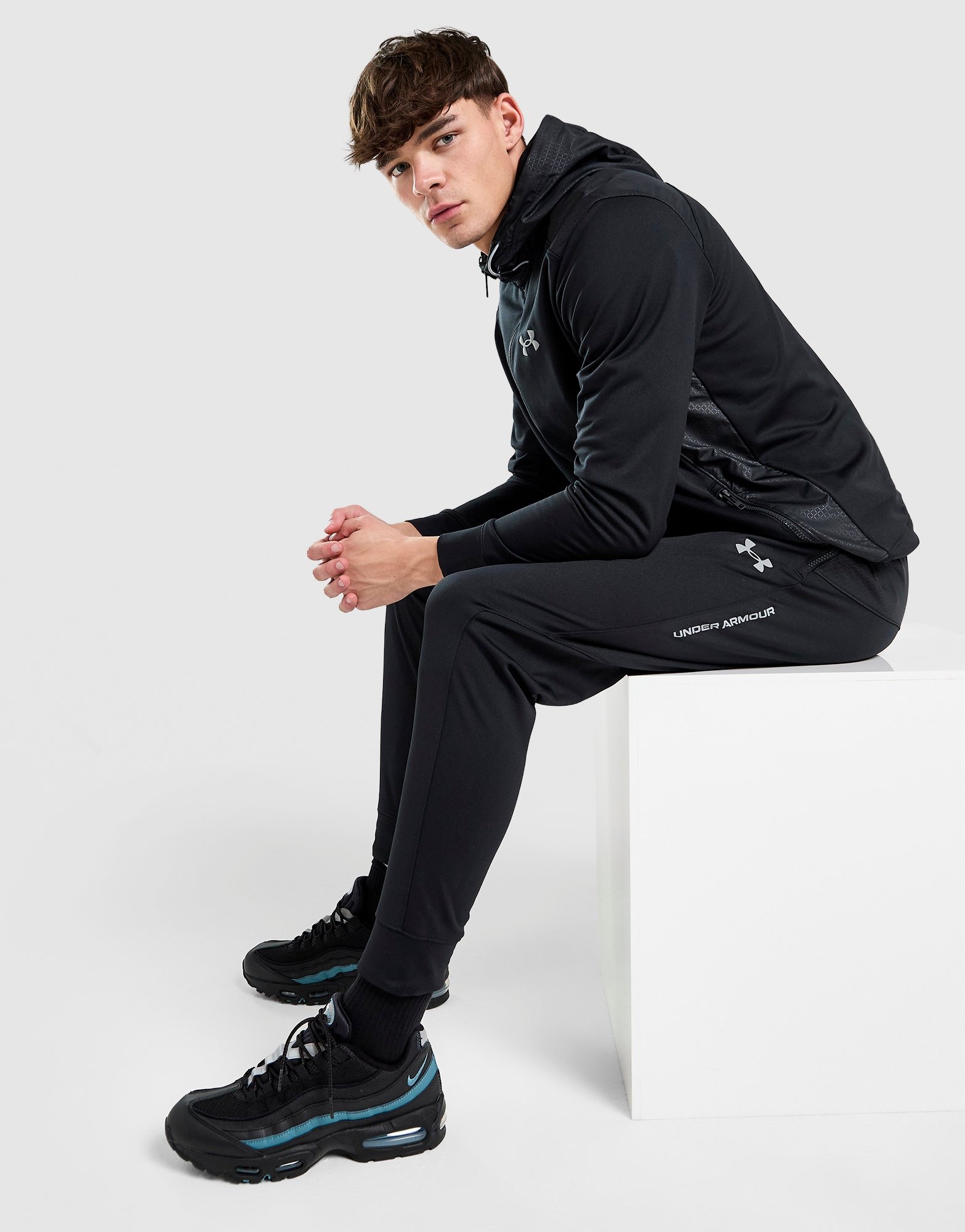 Black Under Armour Brawl Track Pants - JD Sports Global