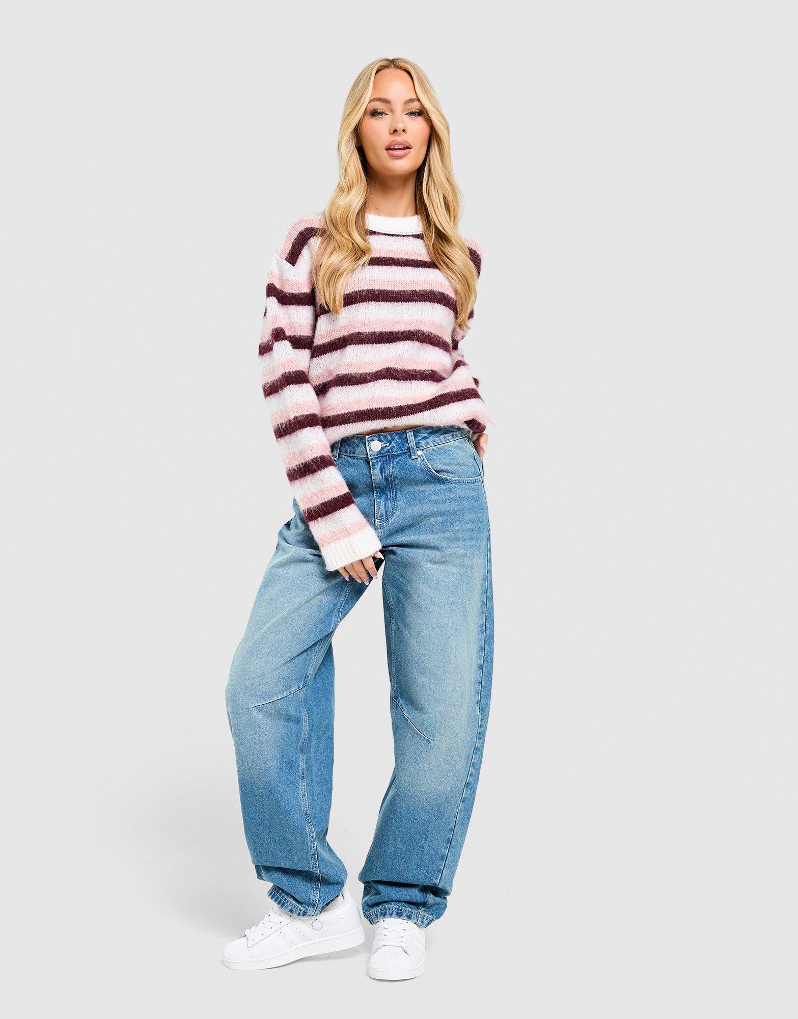 Unlike Humans Mid-Rise Barrel Jeans
