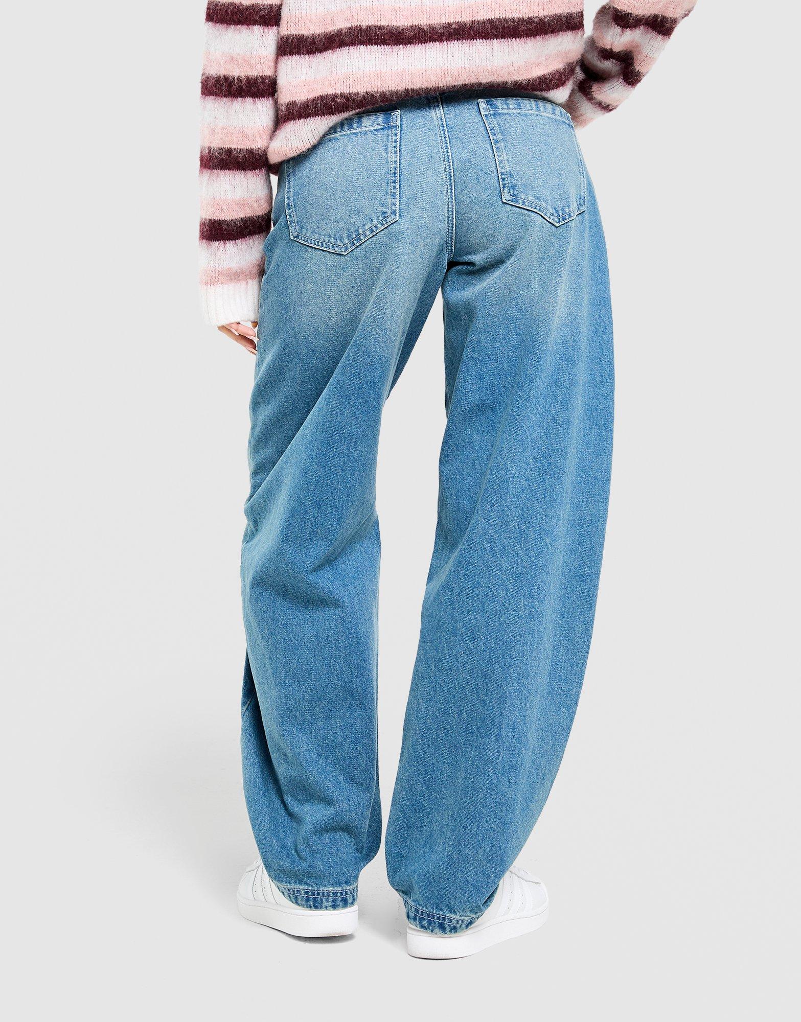 Unlike Humans Mid-Rise Barrel Jeans
