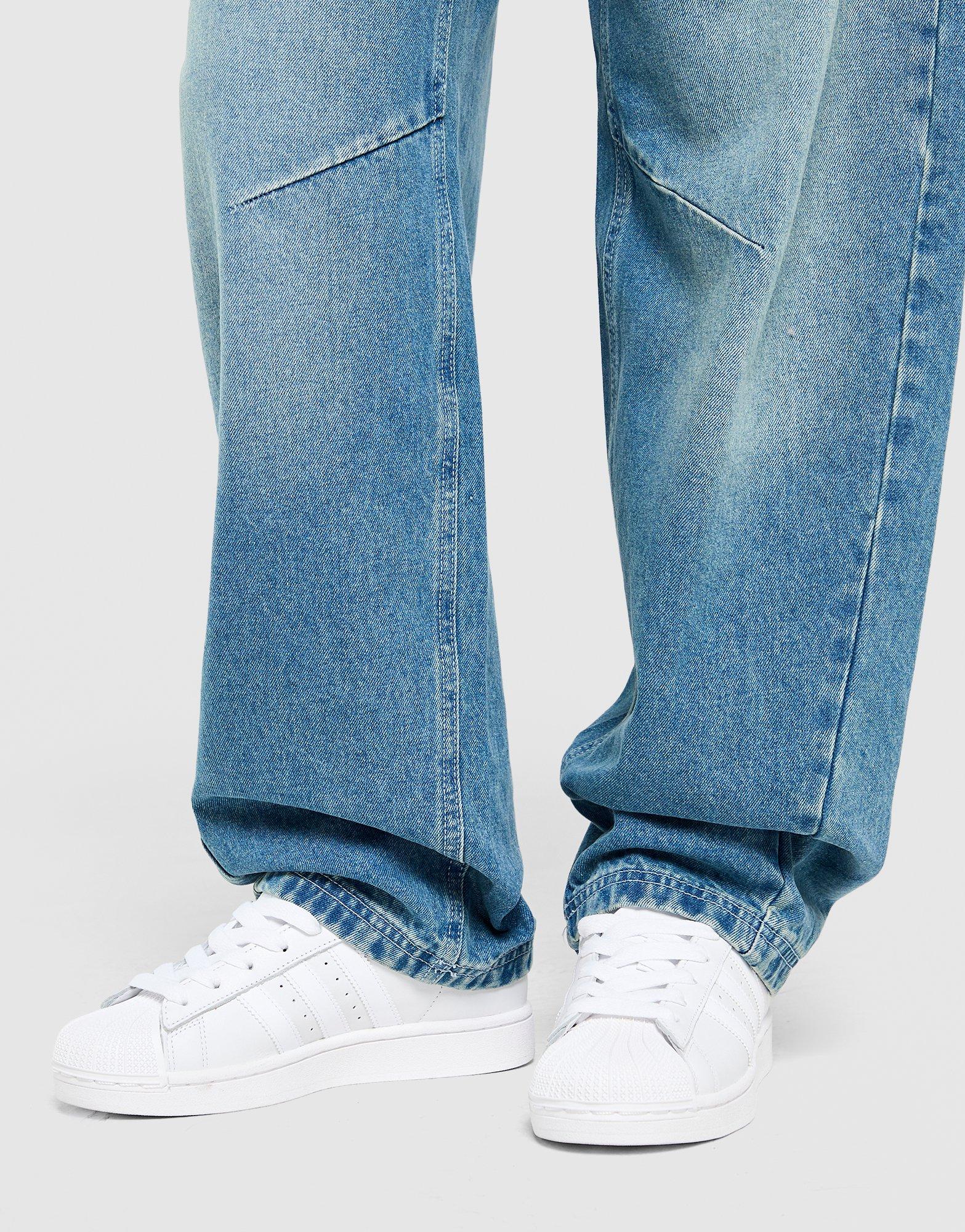 Unlike Humans Mid-Rise Barrel Jeans