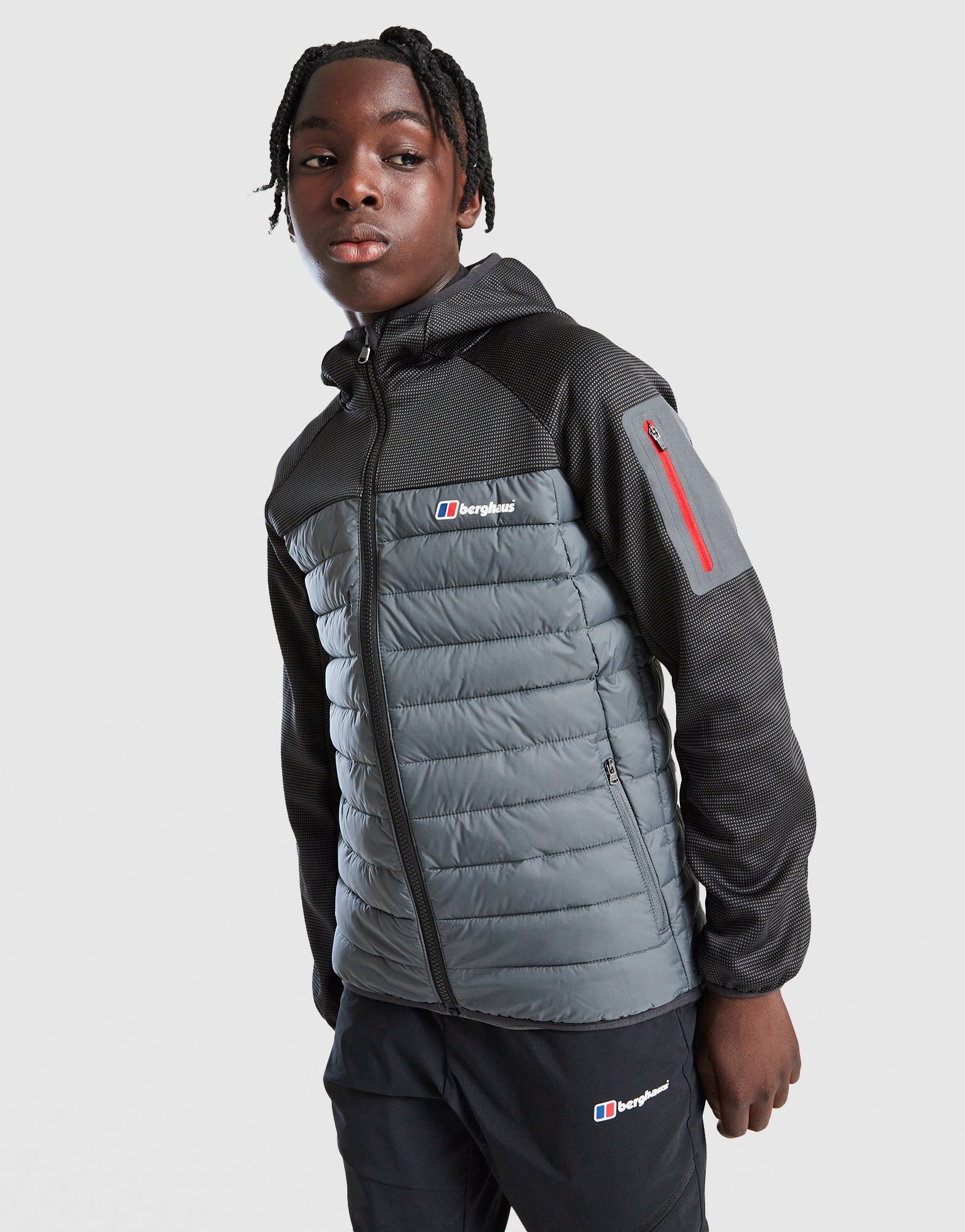 Grey Berghaus Peak Hybrid Jacket Junior | JD Sports UK