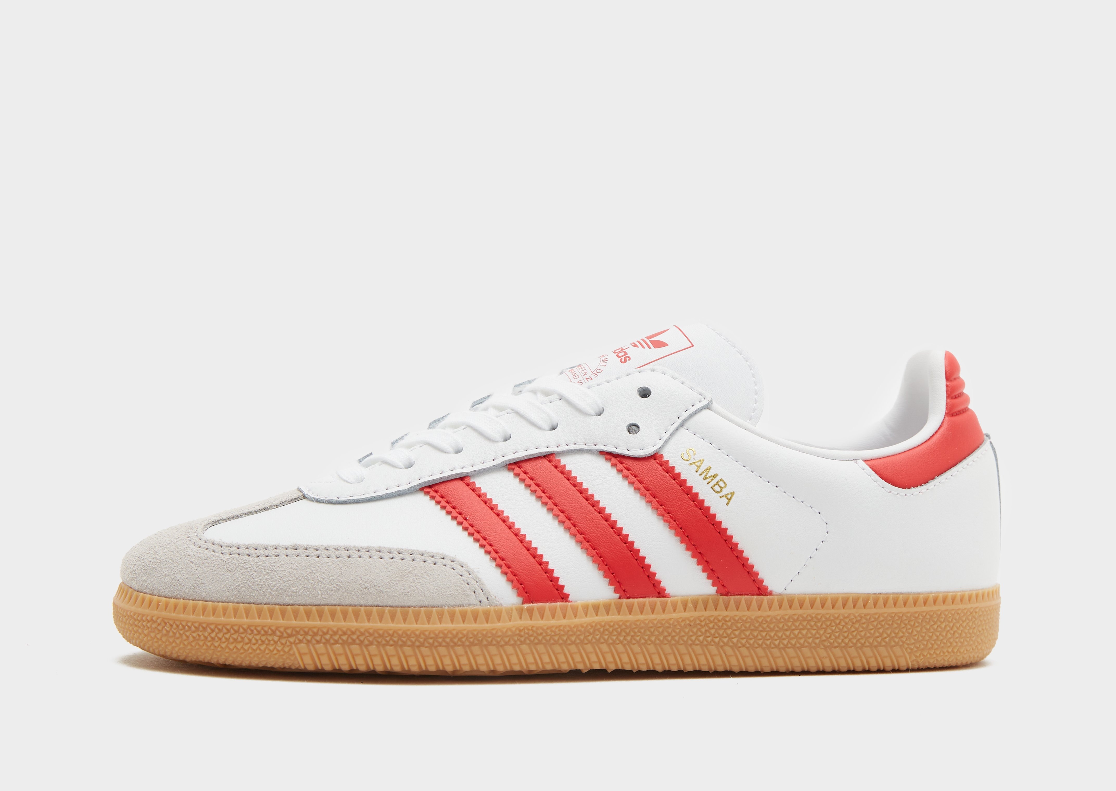 スニーカー adidas Samba OG White Red JI3201 ADIDAS Samba OG JI3201 - Shiekh