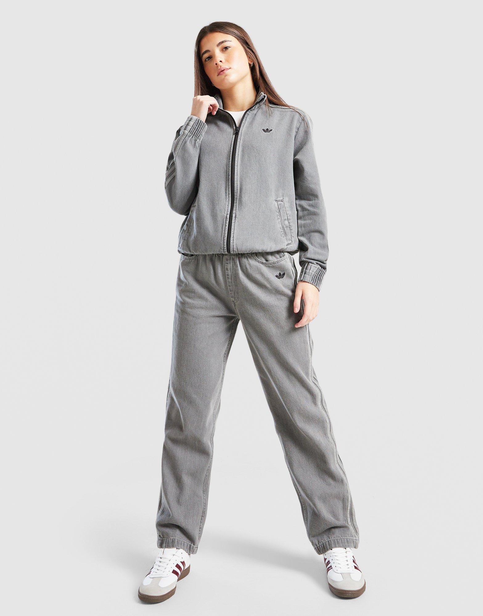 adidas Originals Girls' Denim Track Top Junior