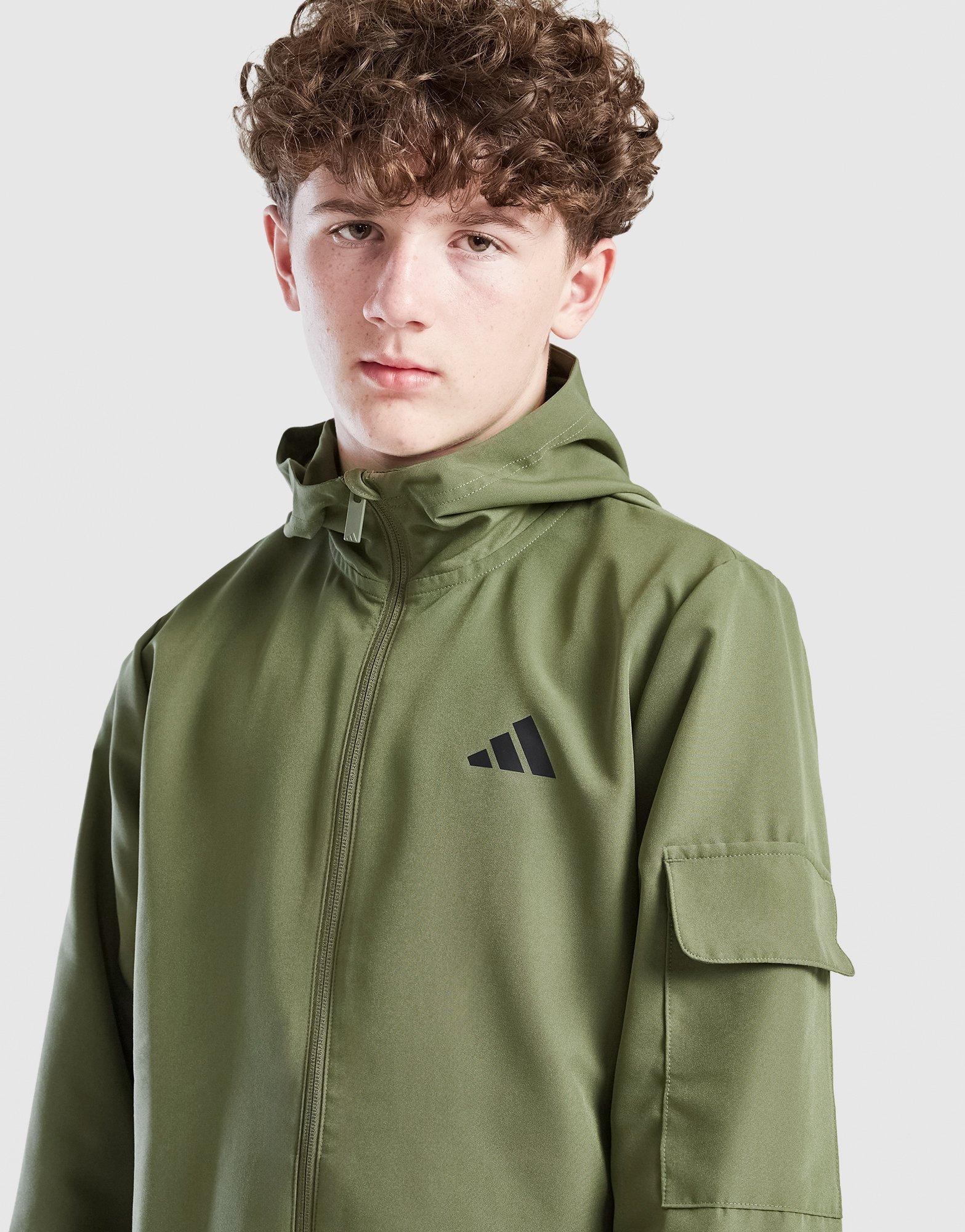 adidas Woven Full Zip Tracksuit Junior