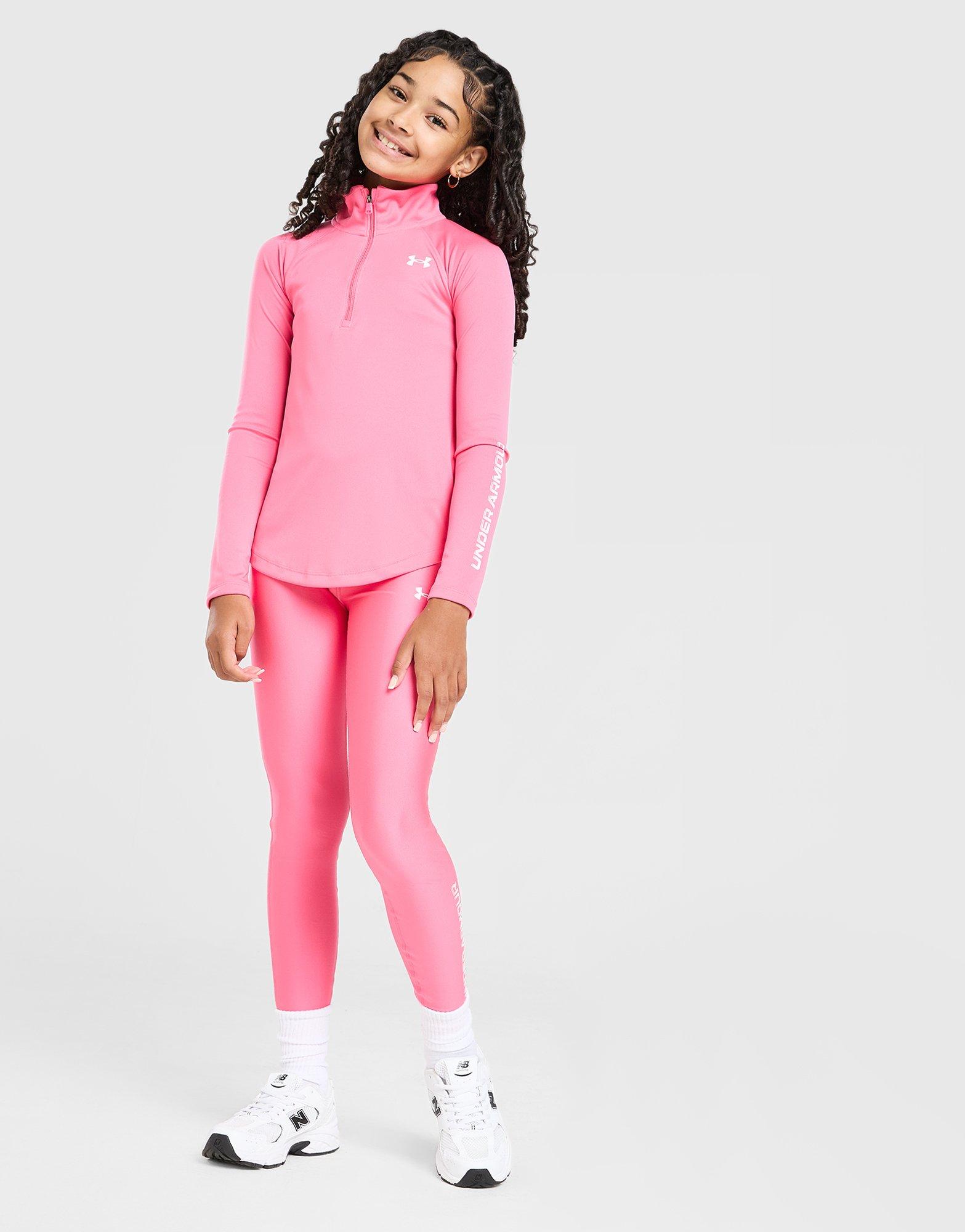 Under Armour Girls' Tech Wordmark 1/2 Zip Top Junior