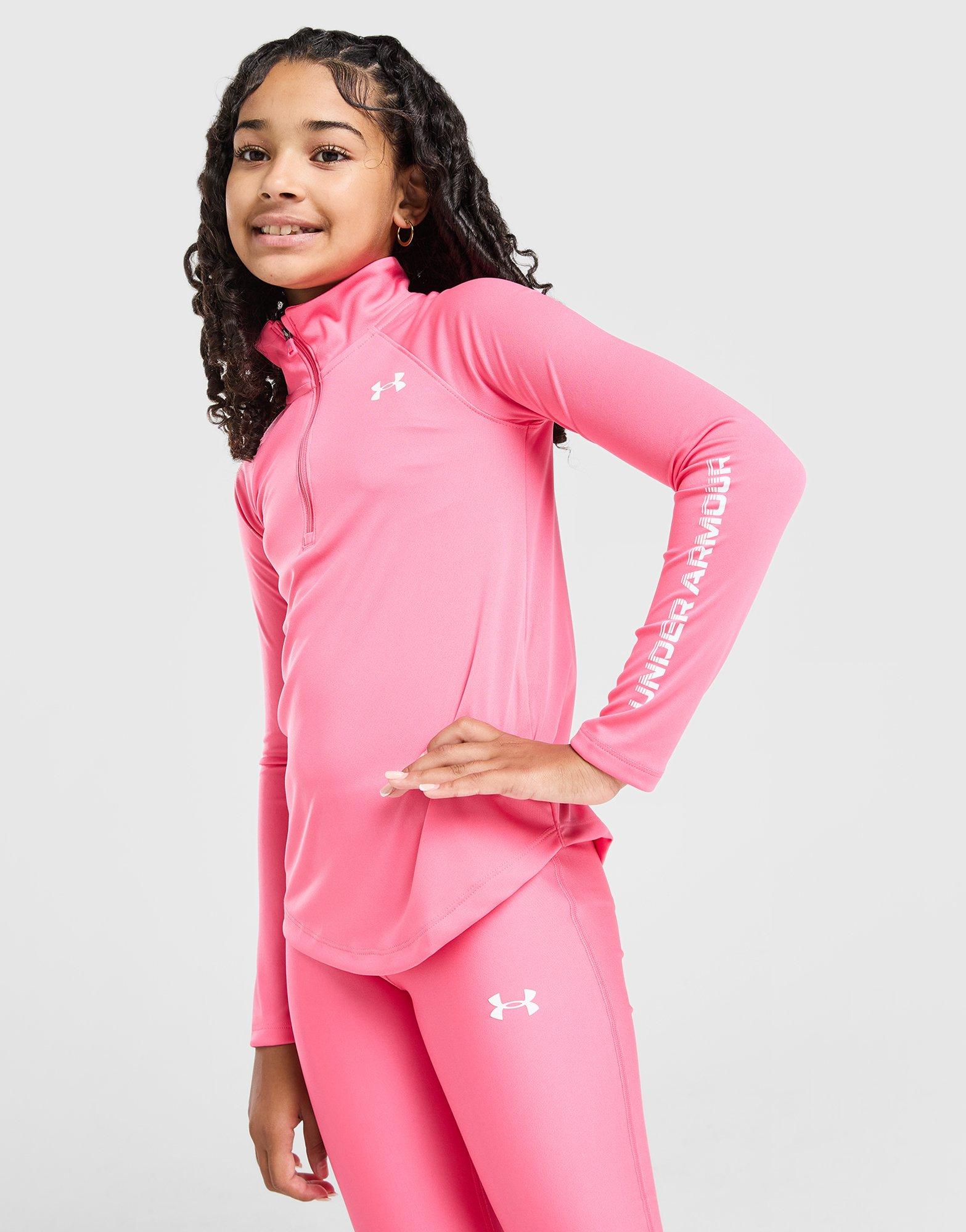 Under Armour Girls' Tech Wordmark 1/2 Zip Top Junior
