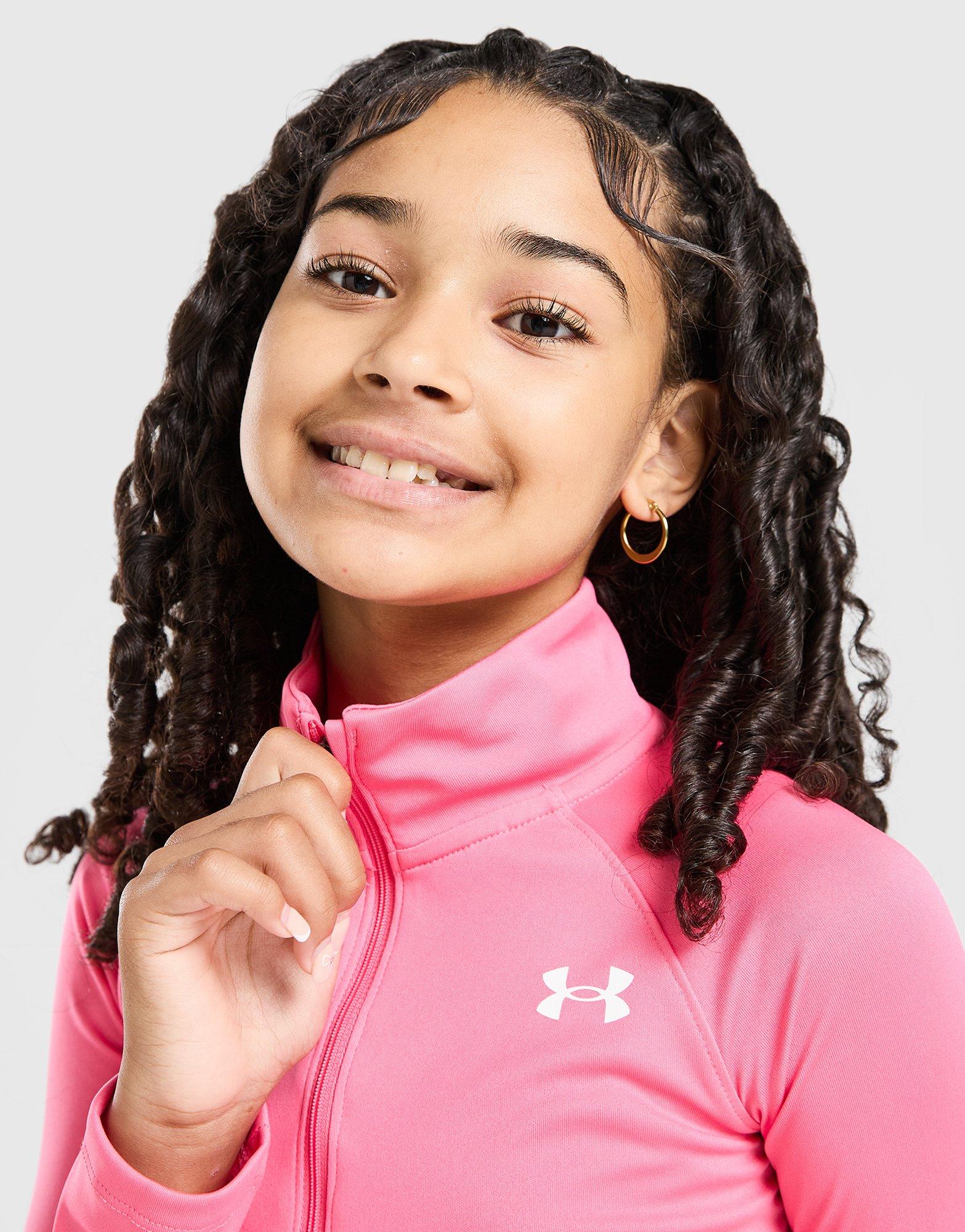 Under Armour Girls' Tech Wordmark 1/2 Zip Top Junior