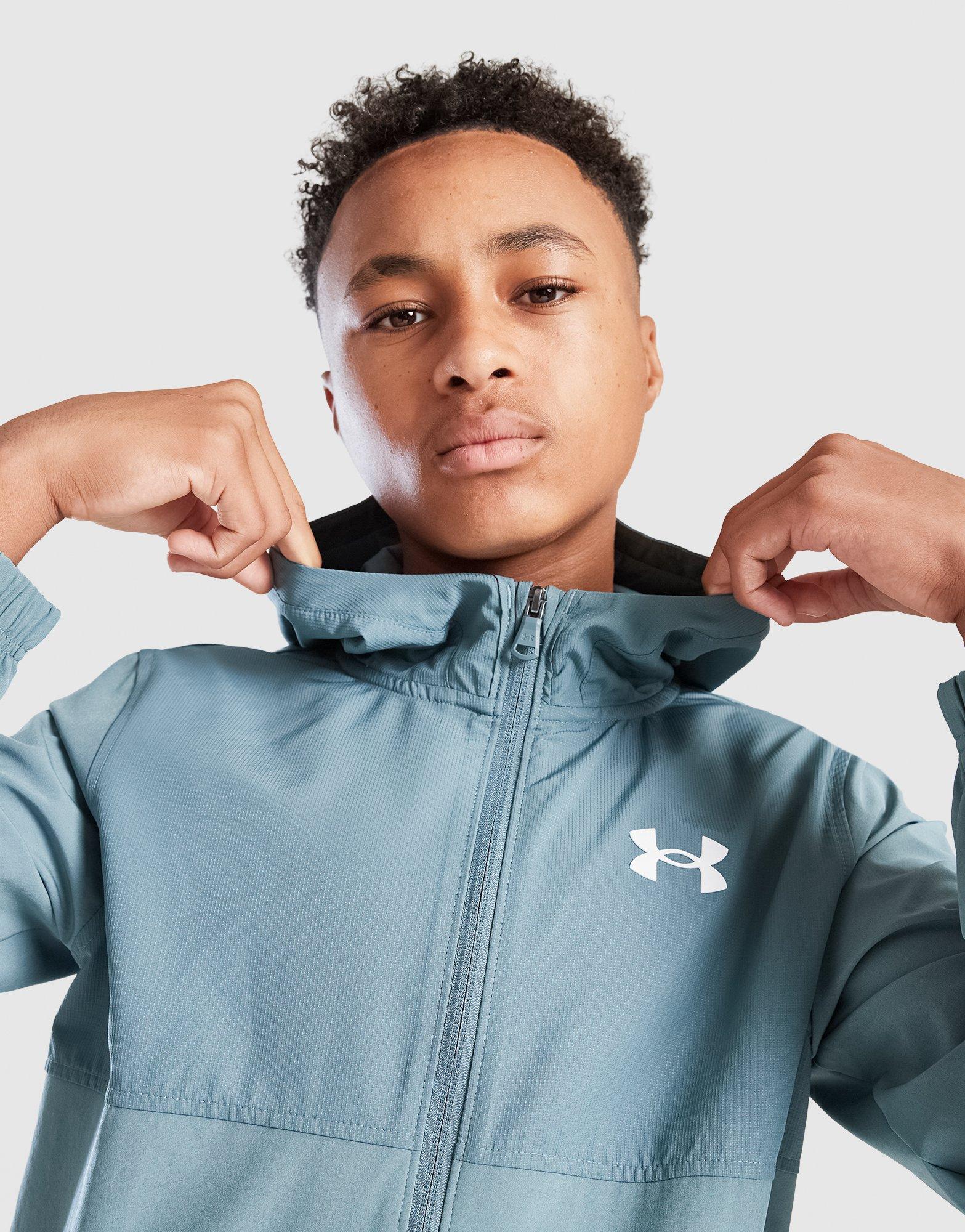 Under Armour Woven Wordmark Full Zip Jacket Junior