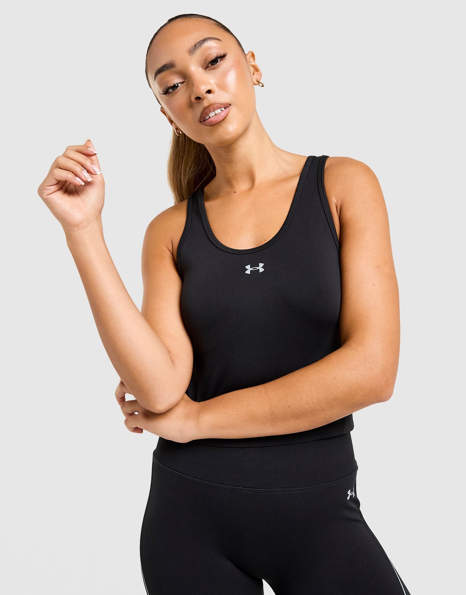 Black Under Armour Vanish Seamless Tank Top - JD Sports Global