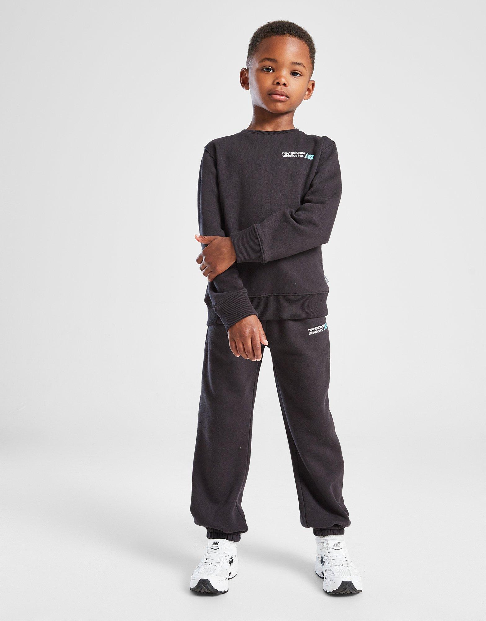 New Balance Linear Logo Crew Tracksuit Children