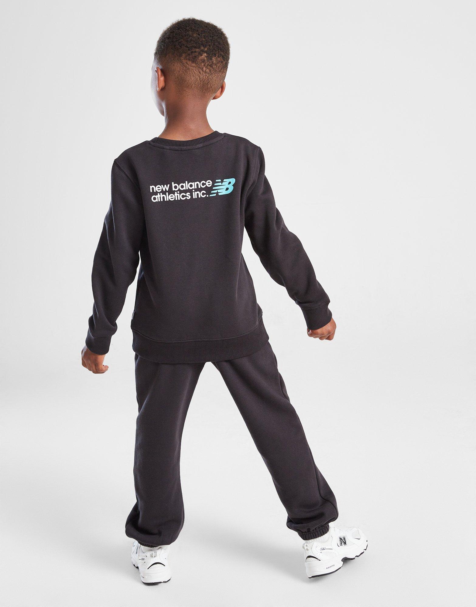 New Balance Linear Logo Crew Tracksuit Children