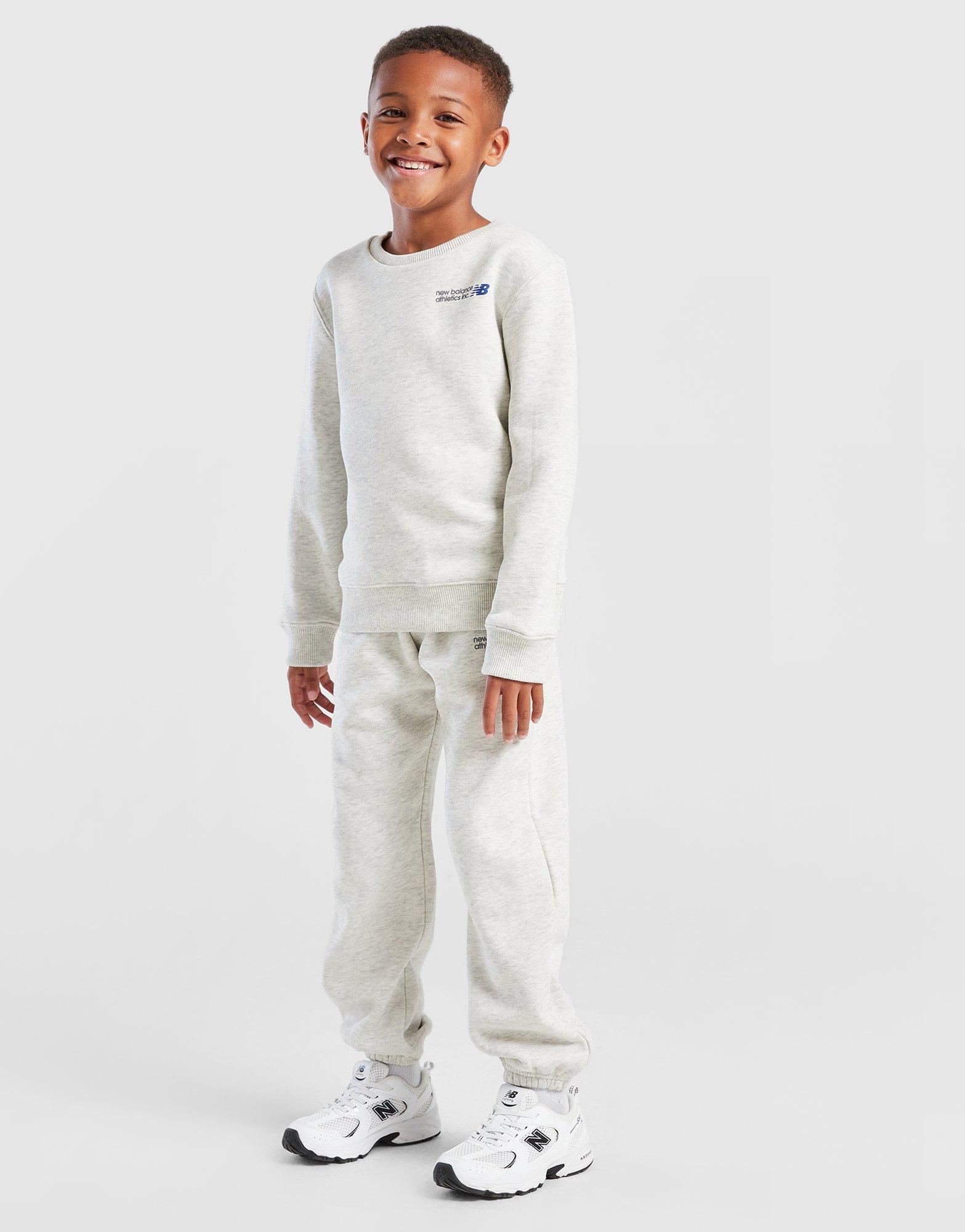 New Balance Linear Logo Crew Tracksuit Children
