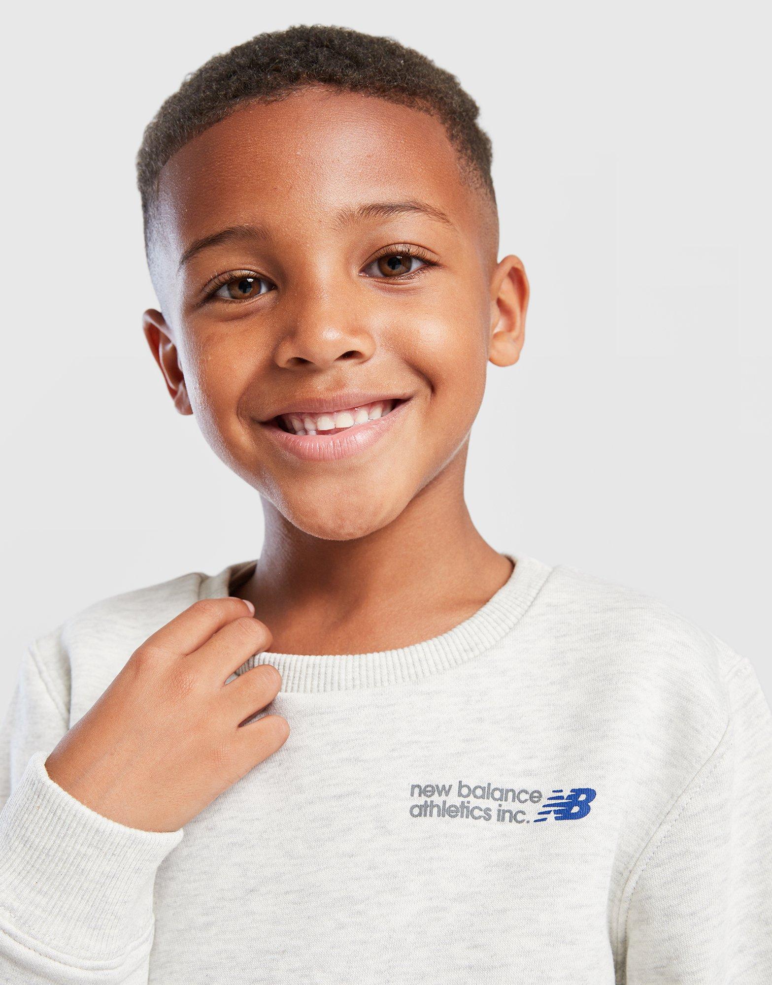 New Balance Linear Logo Crew Tracksuit Children