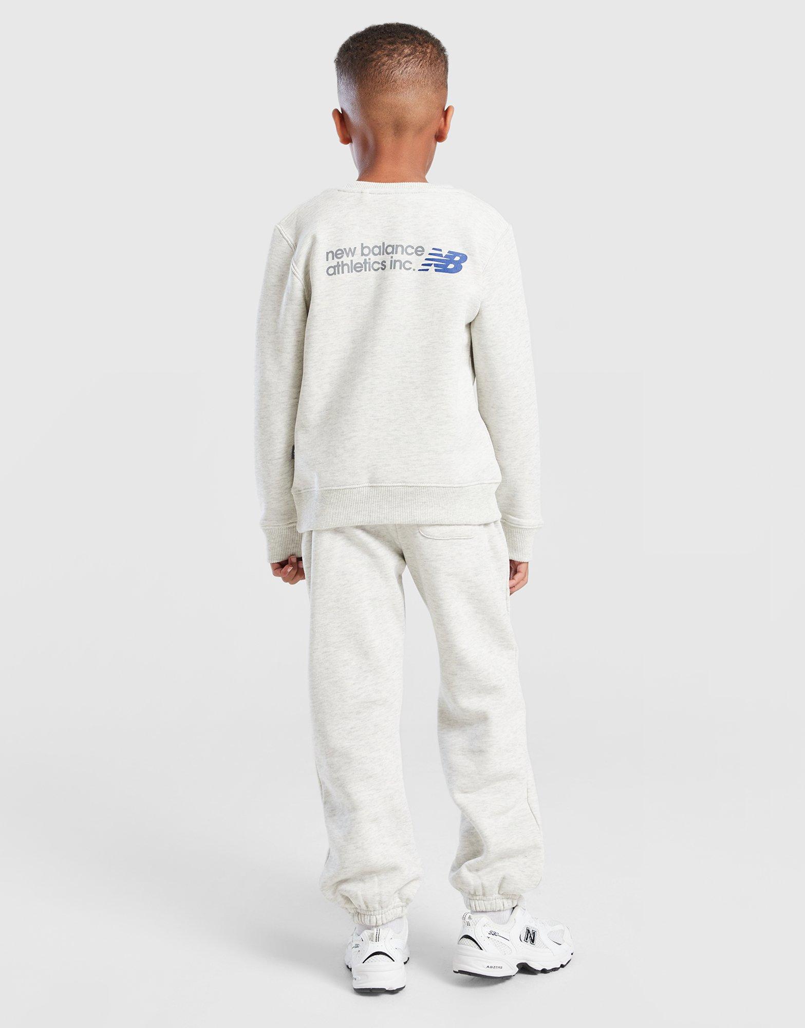 New Balance Linear Logo Crew Tracksuit Children