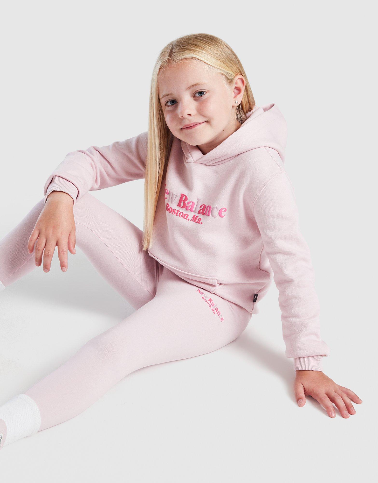 New Balance Girls' Tonal Graphic Hoodie/Leggings Set Children