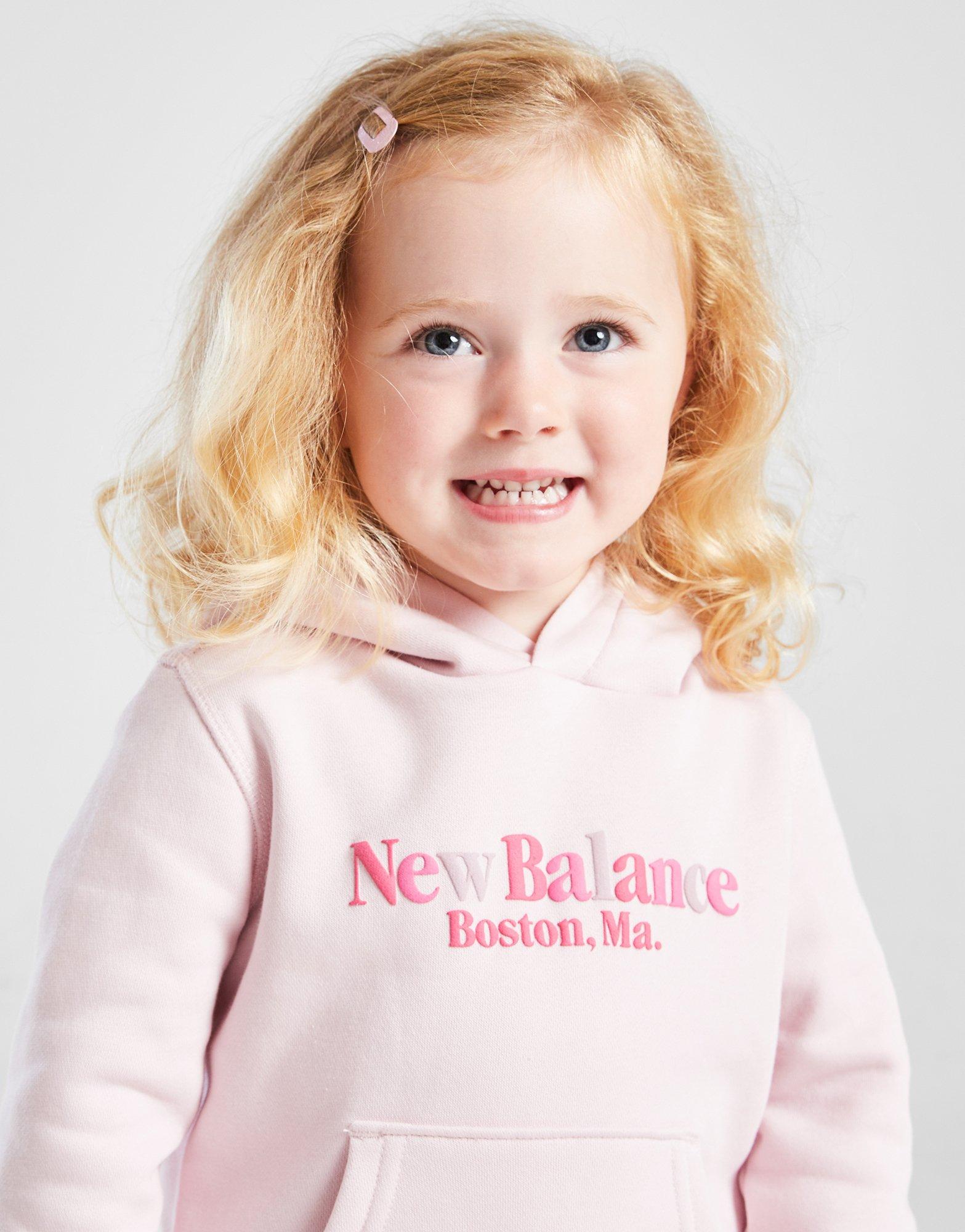 New Balance Conjunto de sudadera con capucha/leggings Tonal Logo Girls' Infantil