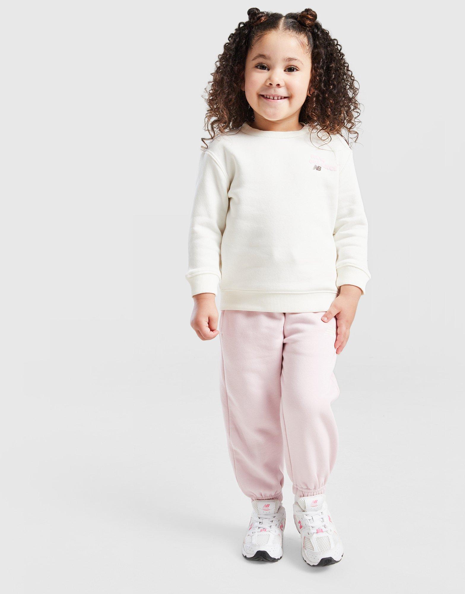 New Balance Girls' Bubble Graphic Crew Tracksuit Infant