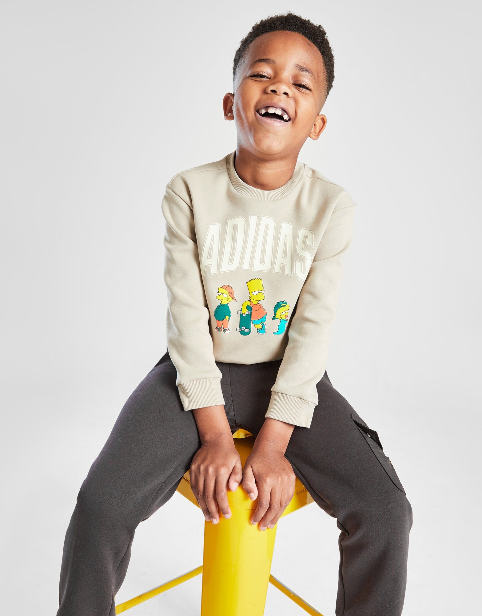 Brown adidas x The Simpsons Crew Tracksuit Children | JD Sports UK