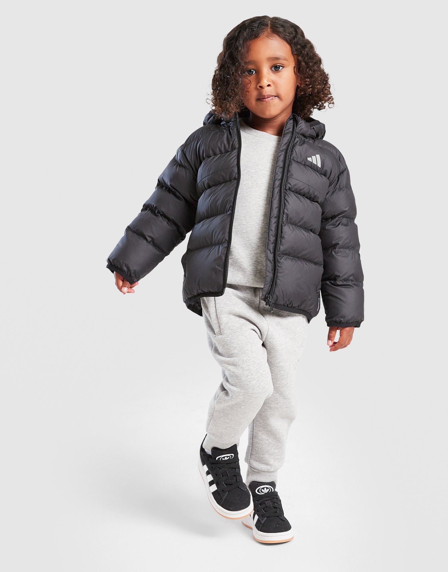 Babyhug Padded Hooded Jacket Soccer Badge - Blue