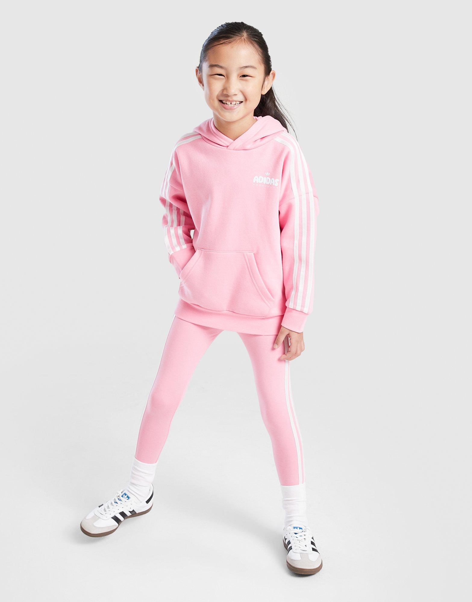adidas Originals Girls' Bubble Overhead Trainingsanzug Kleinkinder