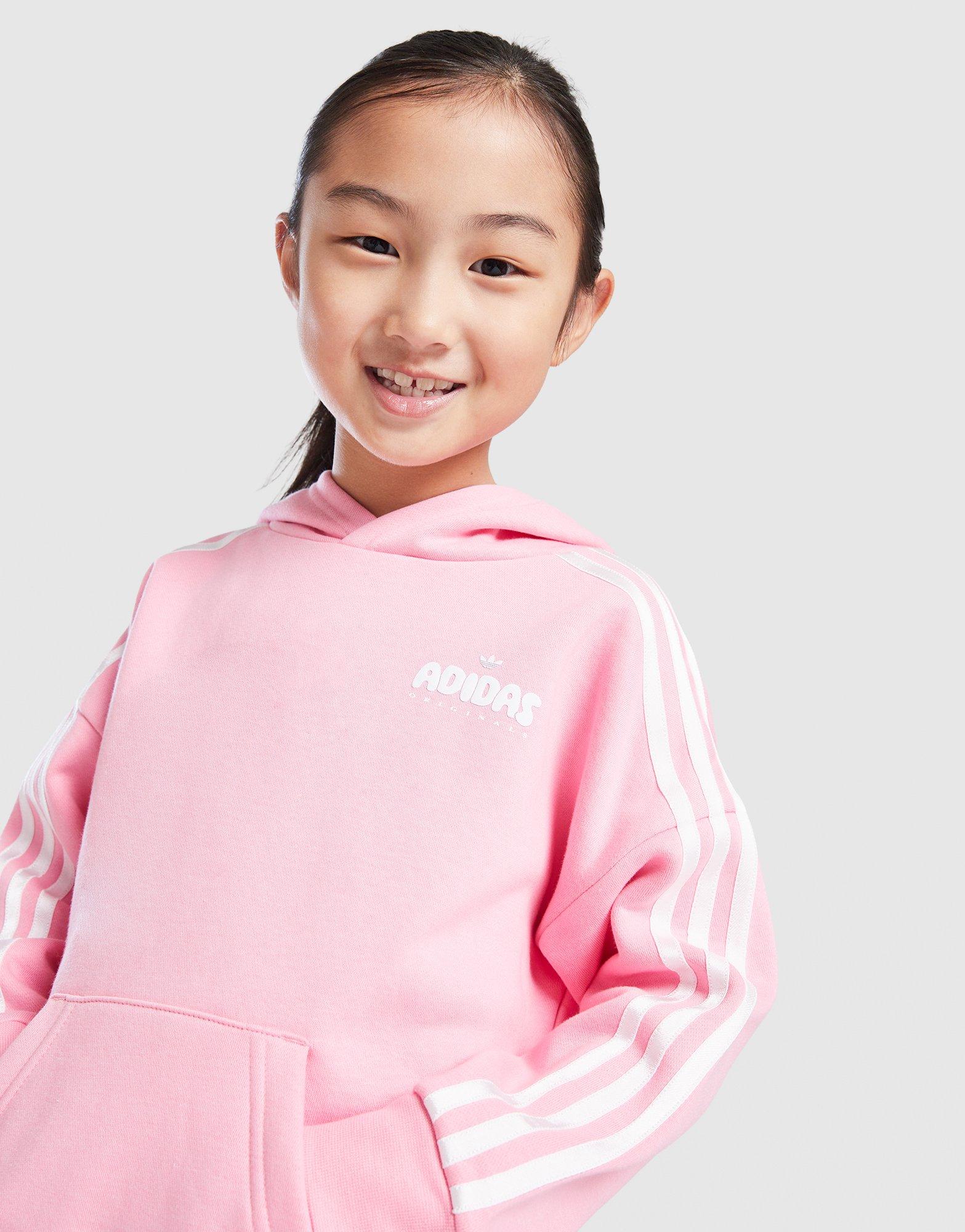 adidas Originals Girls' Bubble Overhead Trainingsanzug Kleinkinder