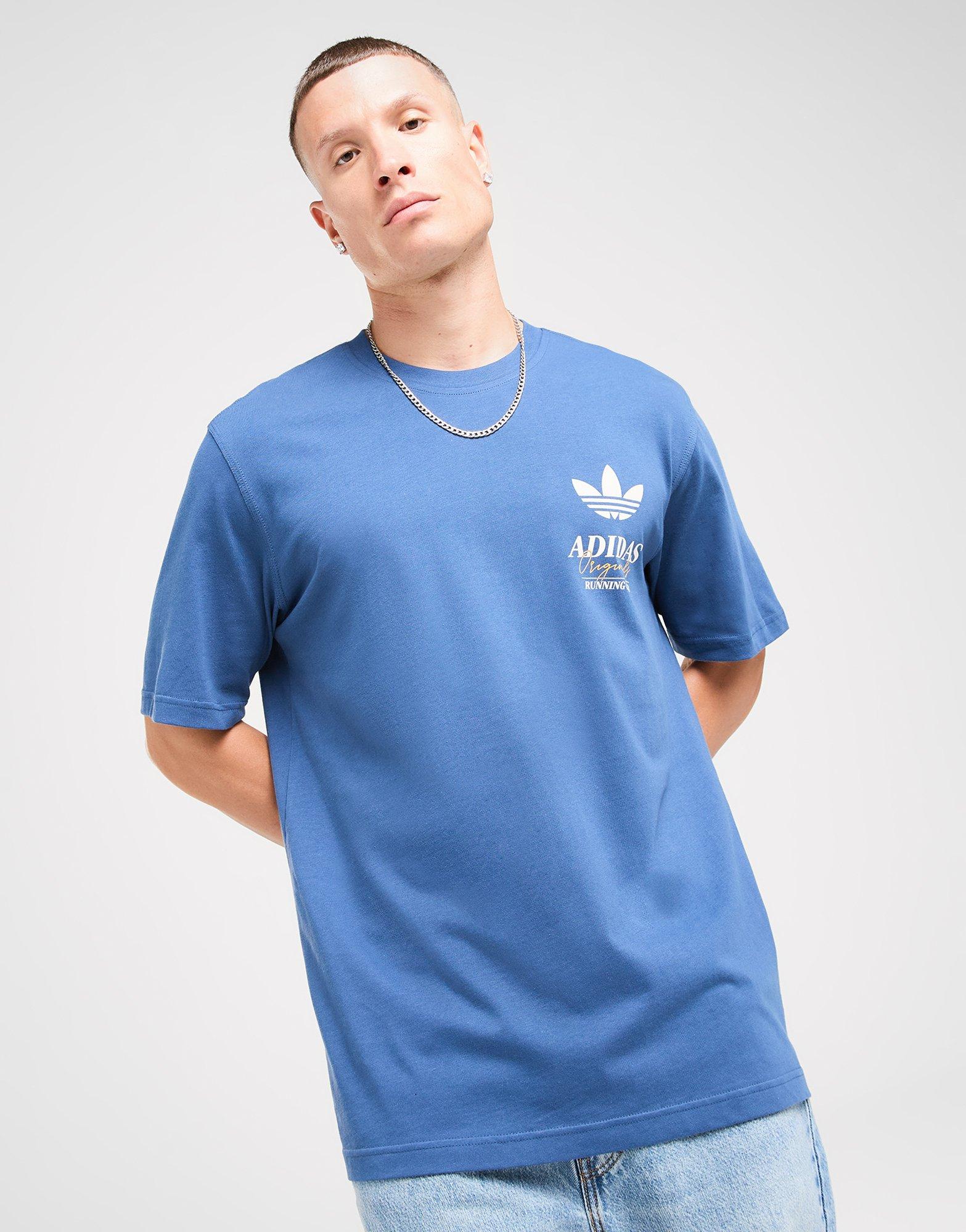日本未入荷★関税込【adidas】Originals Running Club Tシャツ Blue adidas Originals Running Club T-Shirt - JD Sports Global